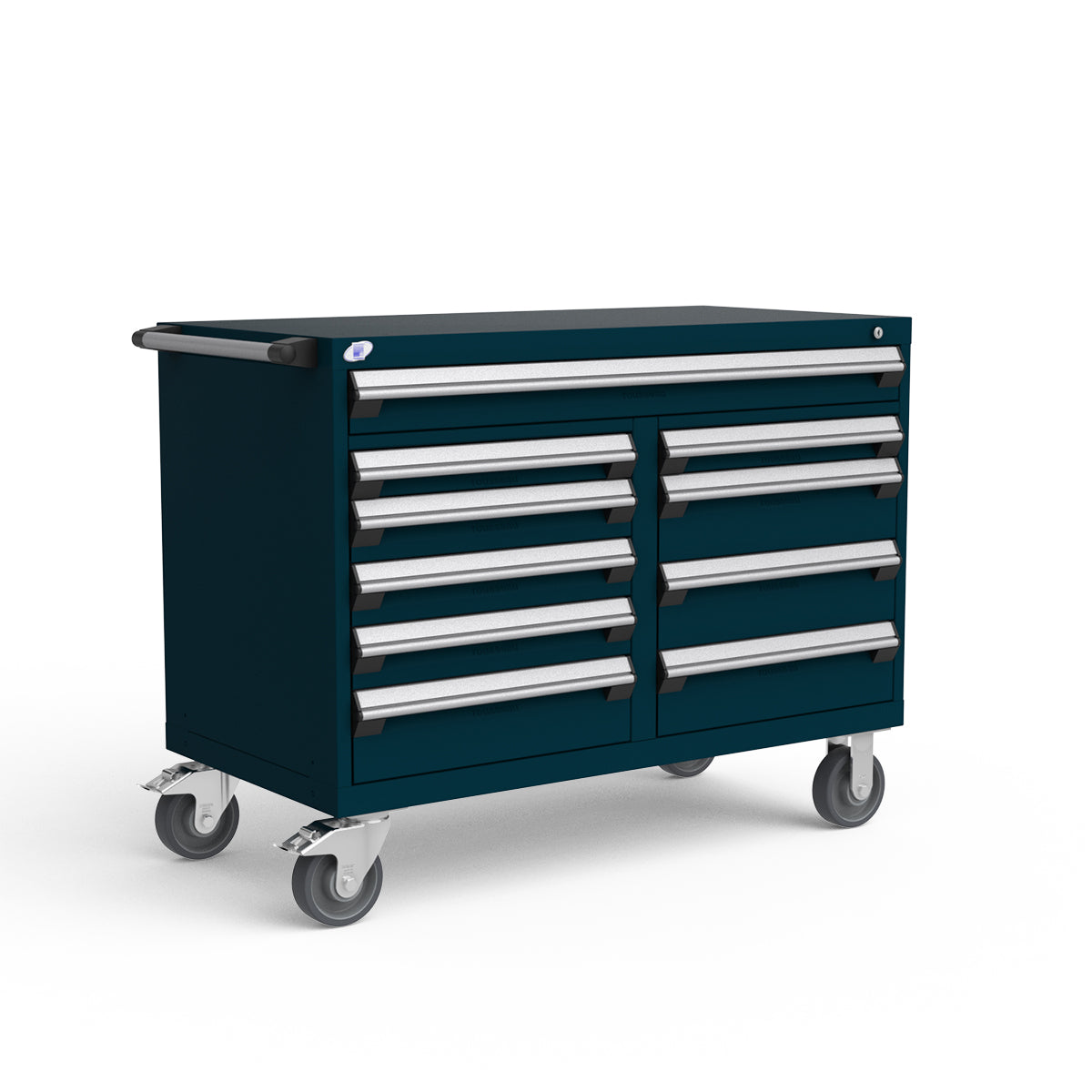 Mobile Modular Drawer Cabinets – 48"W x 24"D x 37"H – 10 drawers