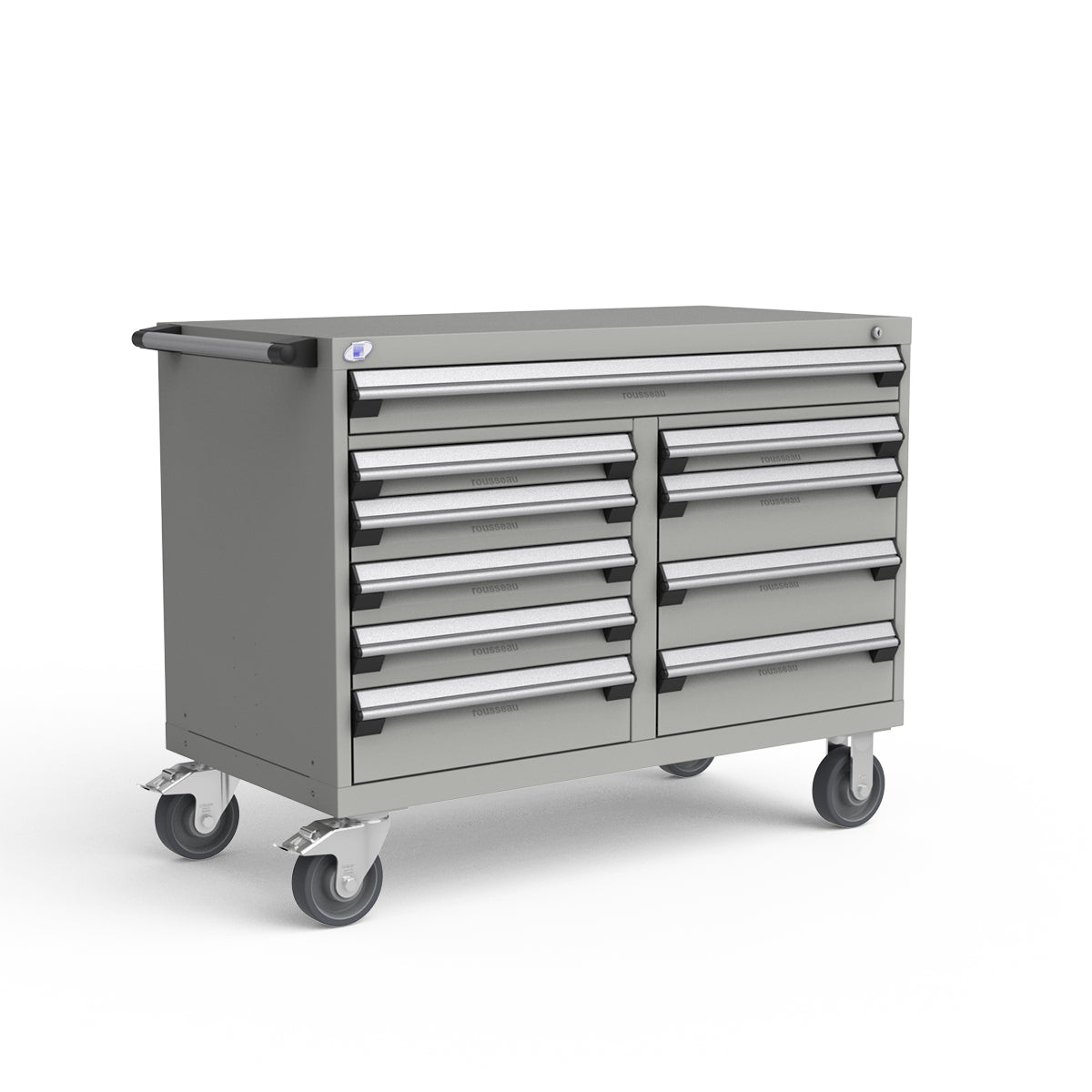 Mobile Modular Drawer Cabinets – 48"W x 24"D x 37"H – 10 drawers