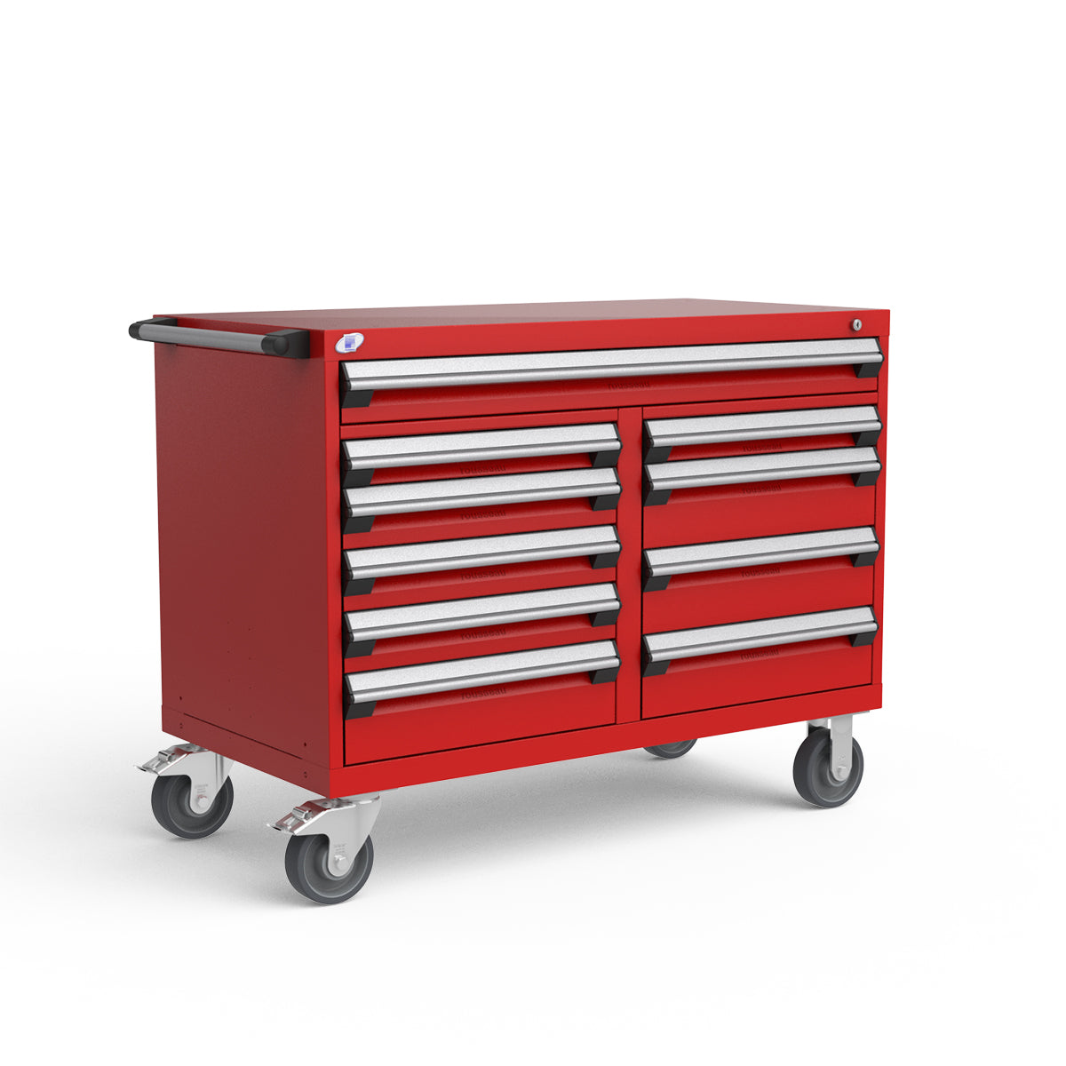 Mobile Modular Drawer Cabinets – 48"W x 24"D x 37"H – 10 drawers