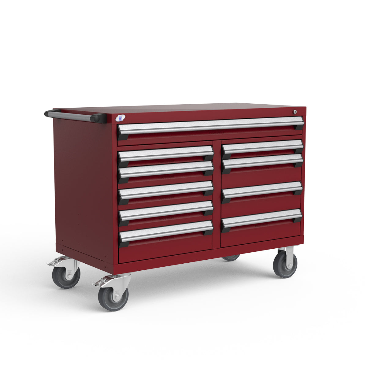 Mobile Modular Drawer Cabinets – 48"W x 24"D x 37"H – 10 drawers
