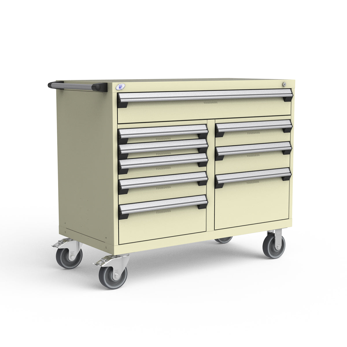 Mobile Modular Drawer Cabinets – 48"W x 24"D x 41"H – 9 drawers