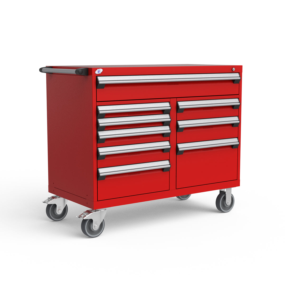 Mobile Modular Drawer Cabinets – 48"W x 24"D x 41"H – 9 drawers