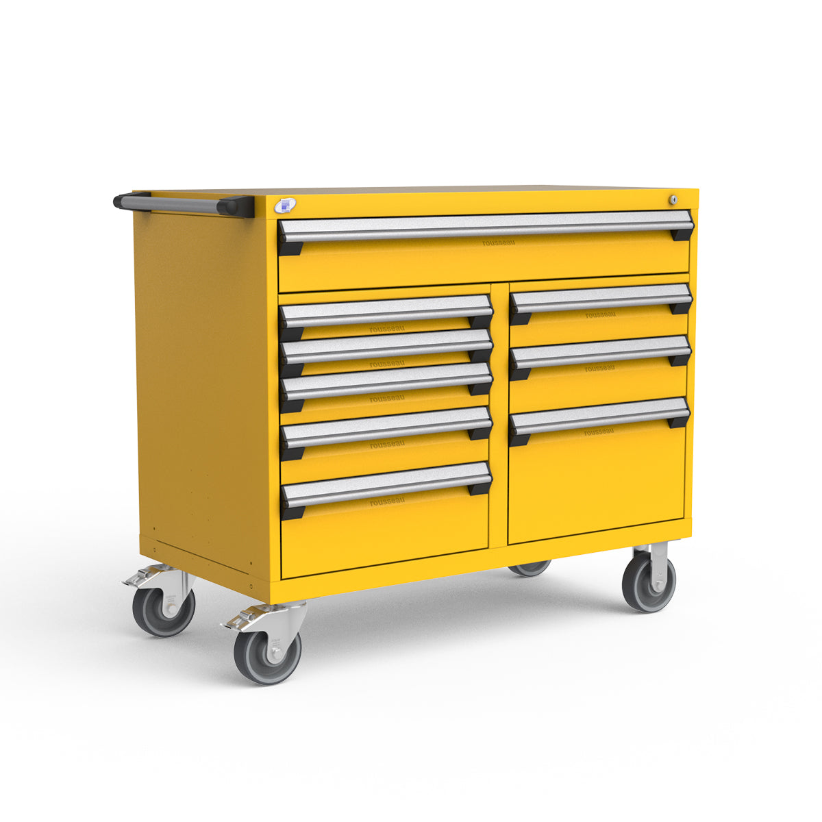 Mobile Modular Drawer Cabinets – 48"W x 24"D x 41"H – 9 drawers