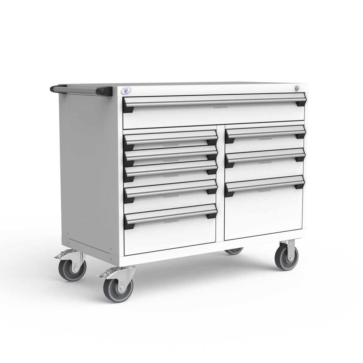 Mobile Modular Drawer Cabinets – 48"W x 24"D x 41"H – 9 drawers