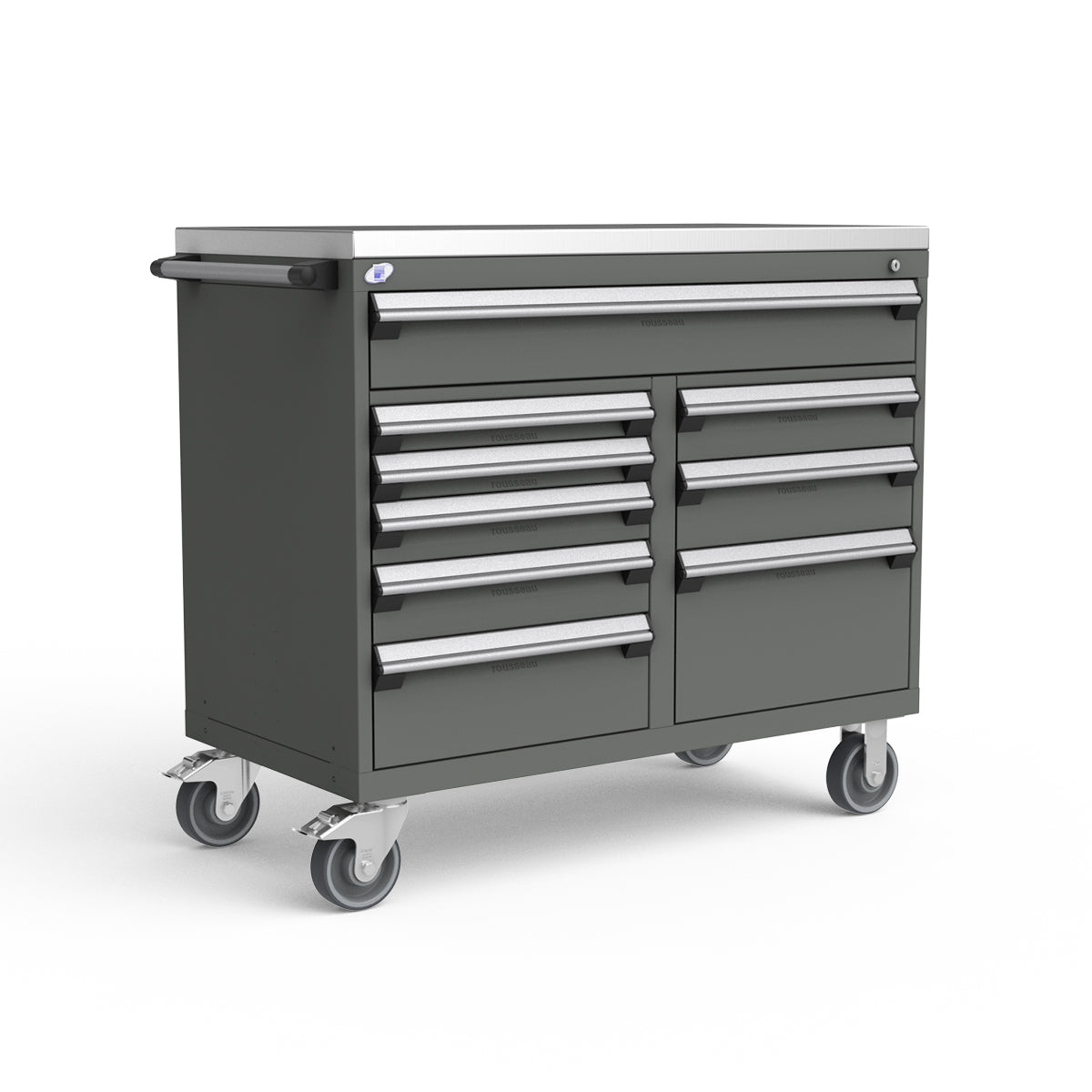 Mobile Modular Drawer Cabinets – 48"W x 24"D x 43"H – 9 drawers
