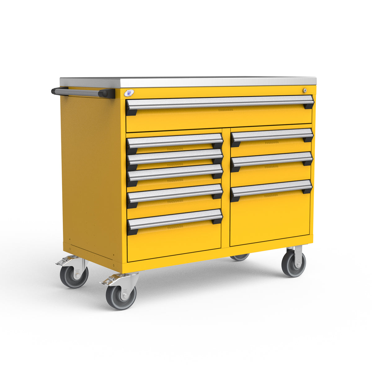 Mobile Modular Drawer Cabinets – 48"W x 24"D x 43"H – 9 drawers
