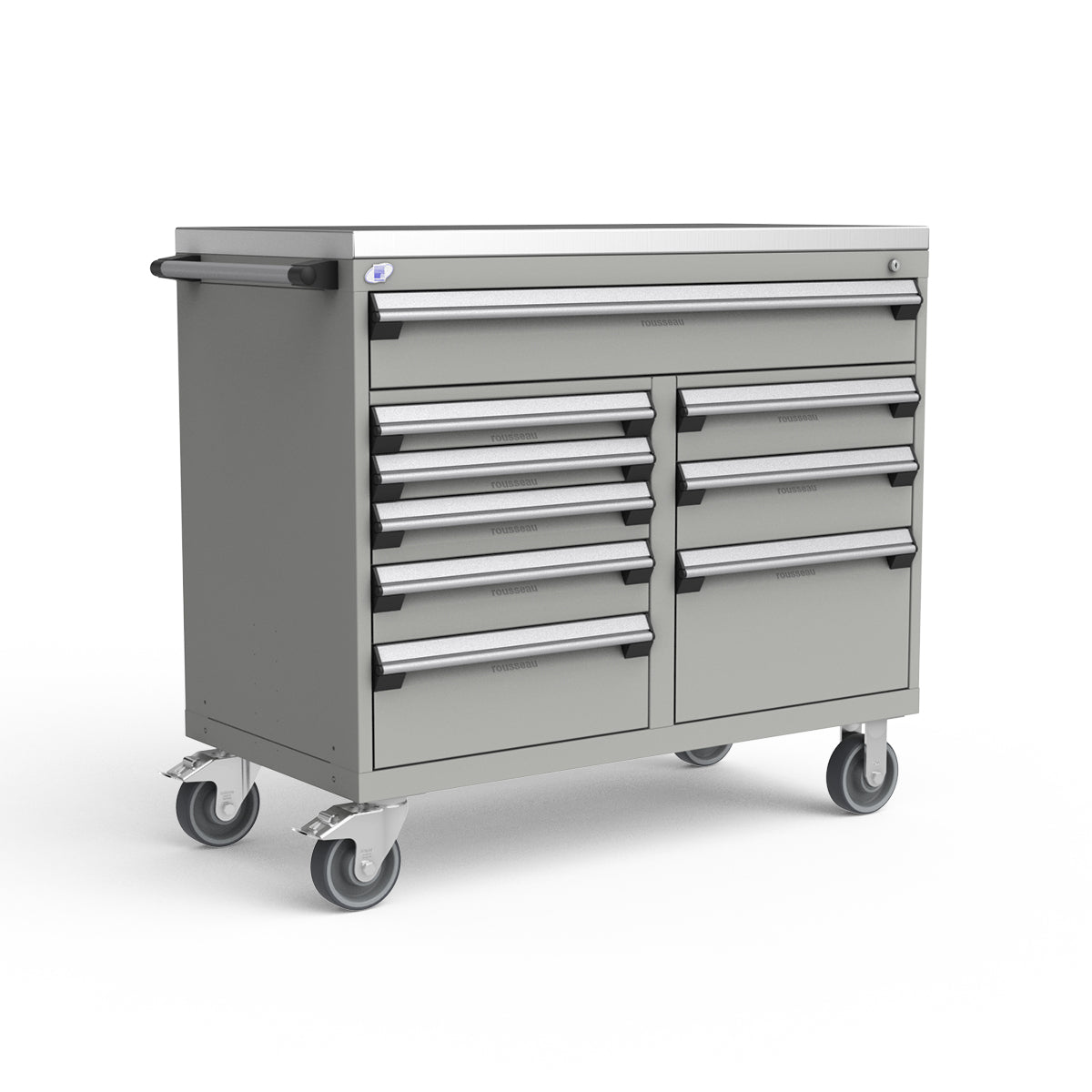 Mobile Modular Drawer Cabinets – 48"W x 24"D x 43"H – 9 drawers