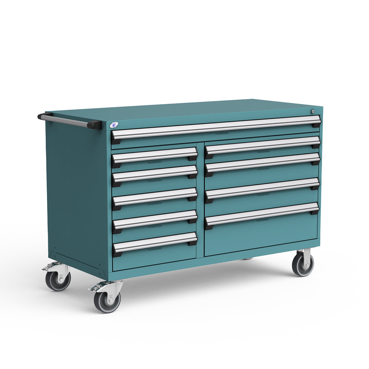 Mobile Modular Drawer Cabinets – 60"W x 27"D x 41"H – 10 drawers