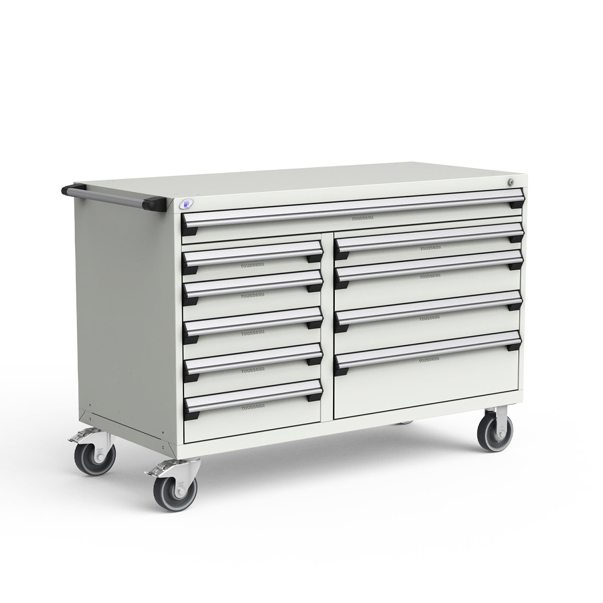 Mobile Modular Drawer Cabinets – 60"W x 27"D x 41"H – 10 drawers