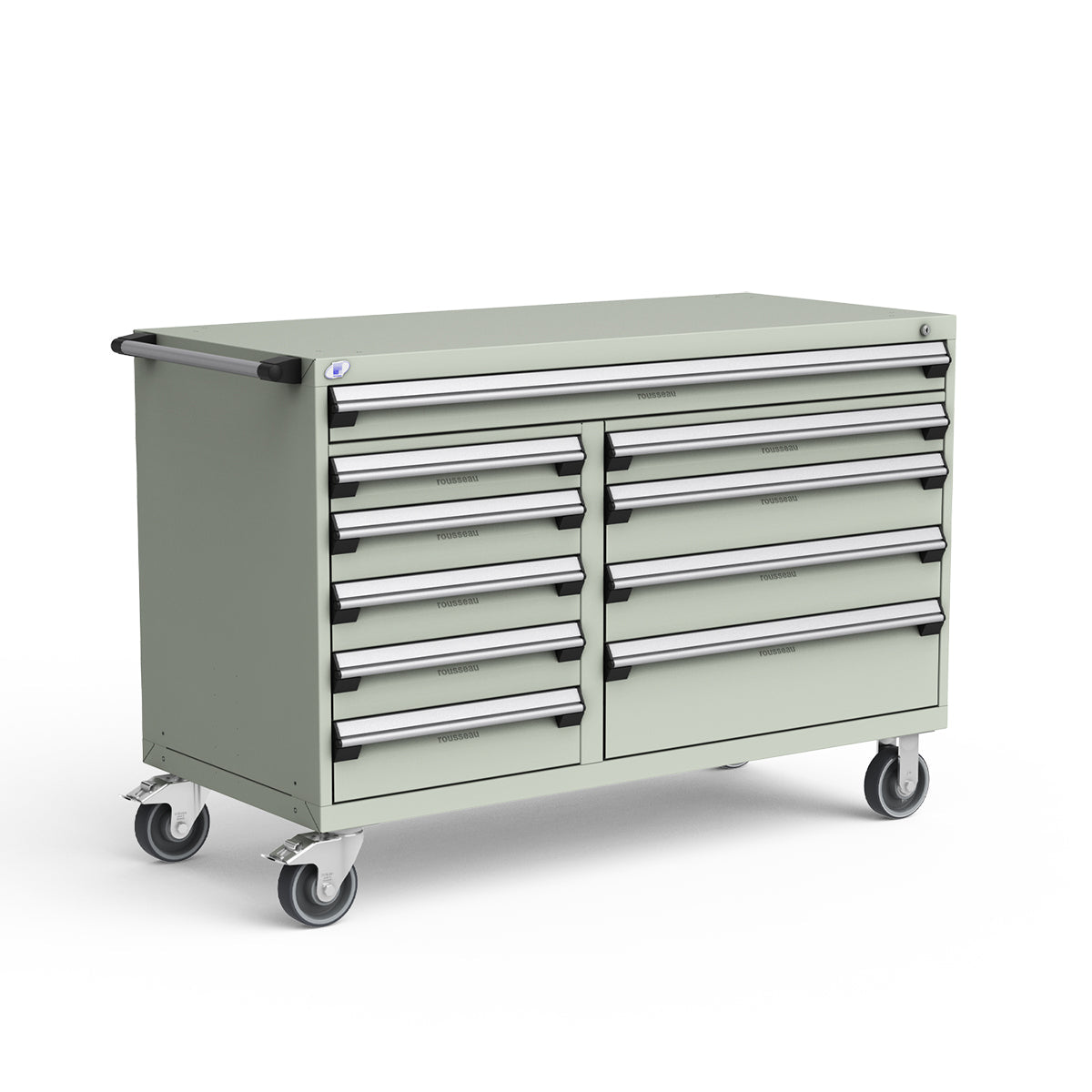 Mobile Modular Drawer Cabinets – 60"W x 27"D x 41"H – 10 drawers