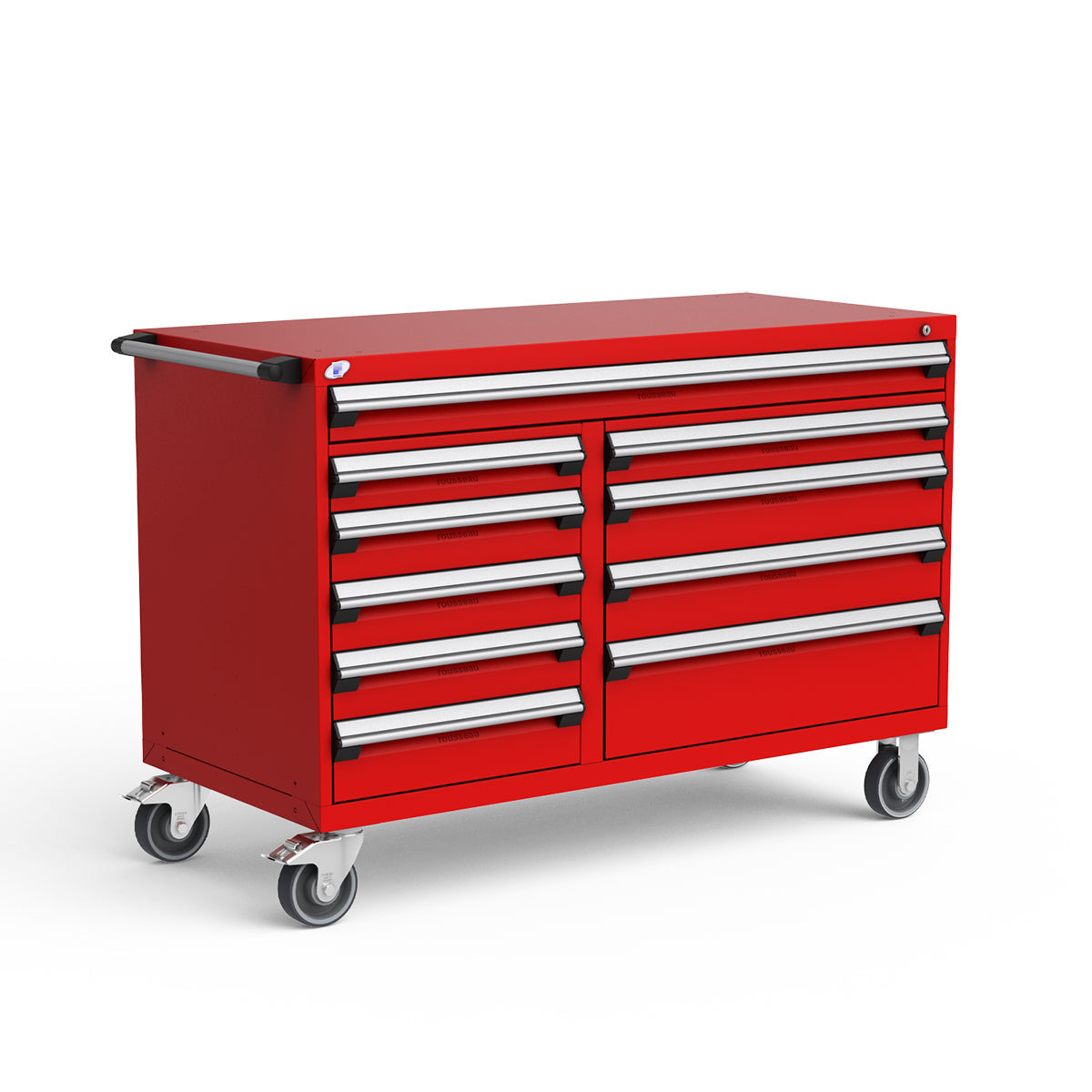 Mobile Modular Drawer Cabinets – 60"W x 27"D x 41"H – 10 drawers