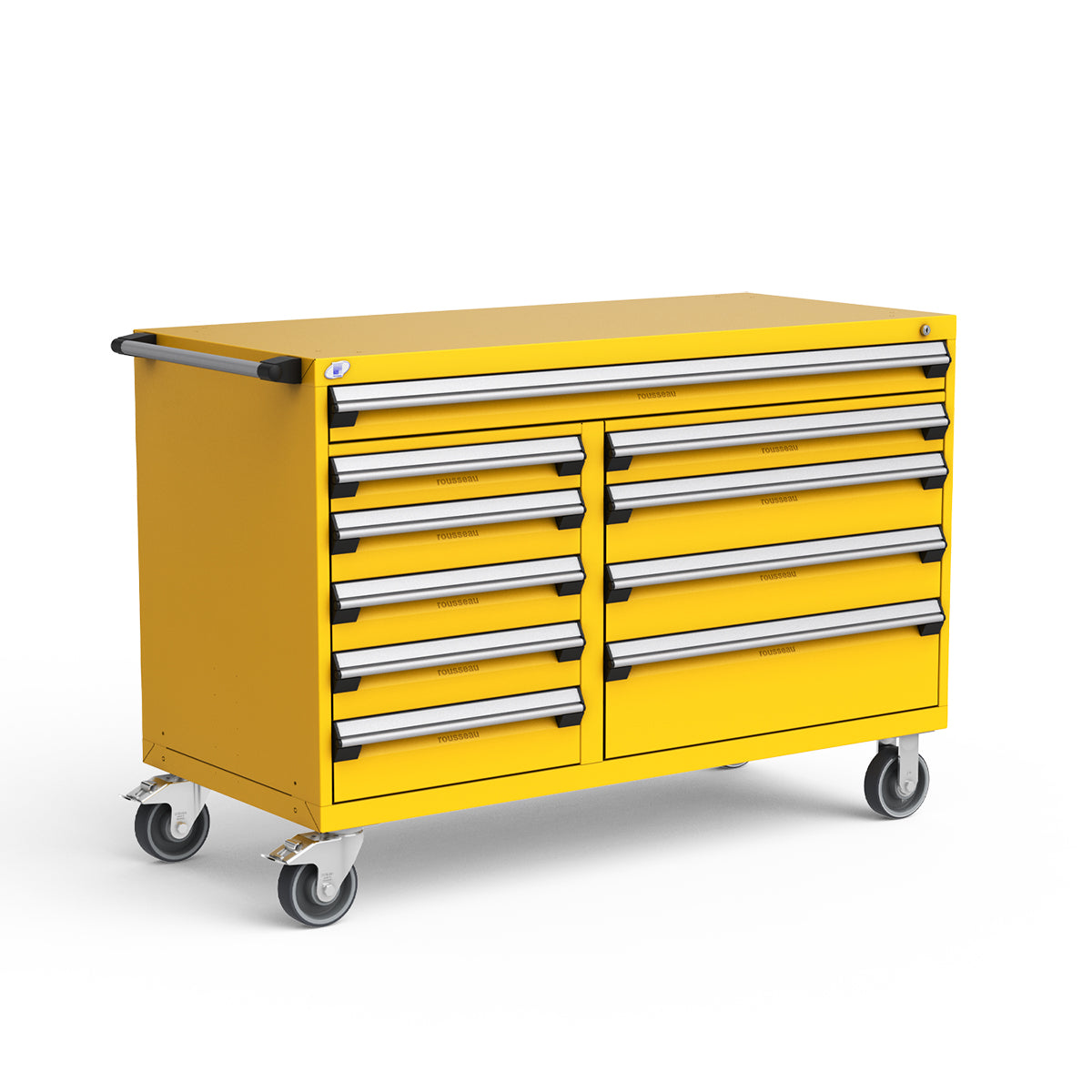 Mobile Modular Drawer Cabinets – 60"W x 27"D x 41"H – 10 drawers