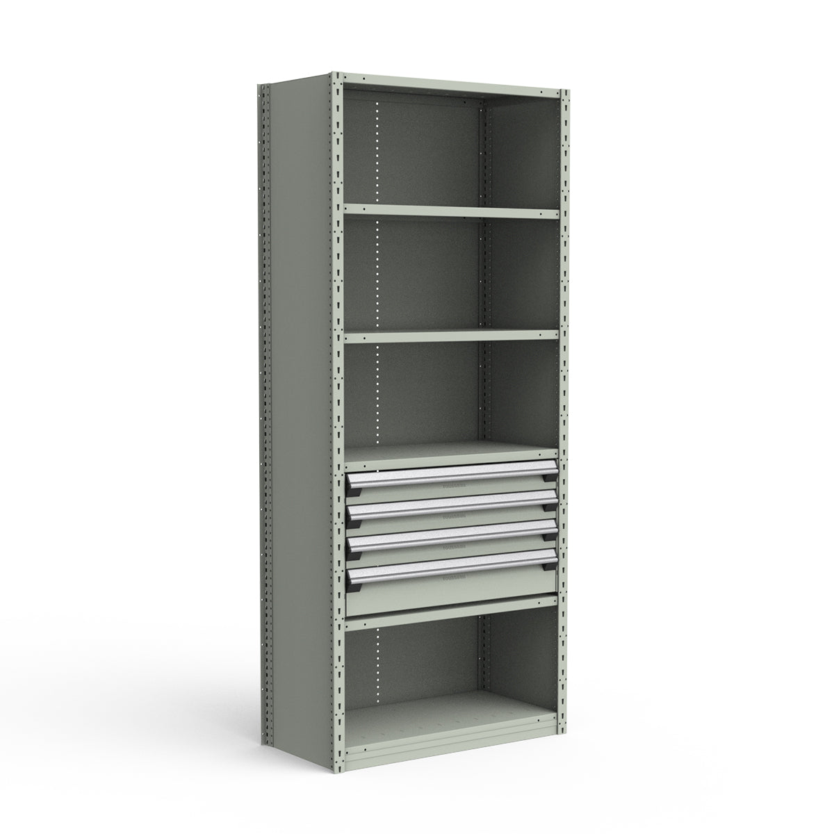 Shelving with Drawers - 18"H Drawer Bank - 4 drawers (Starter)