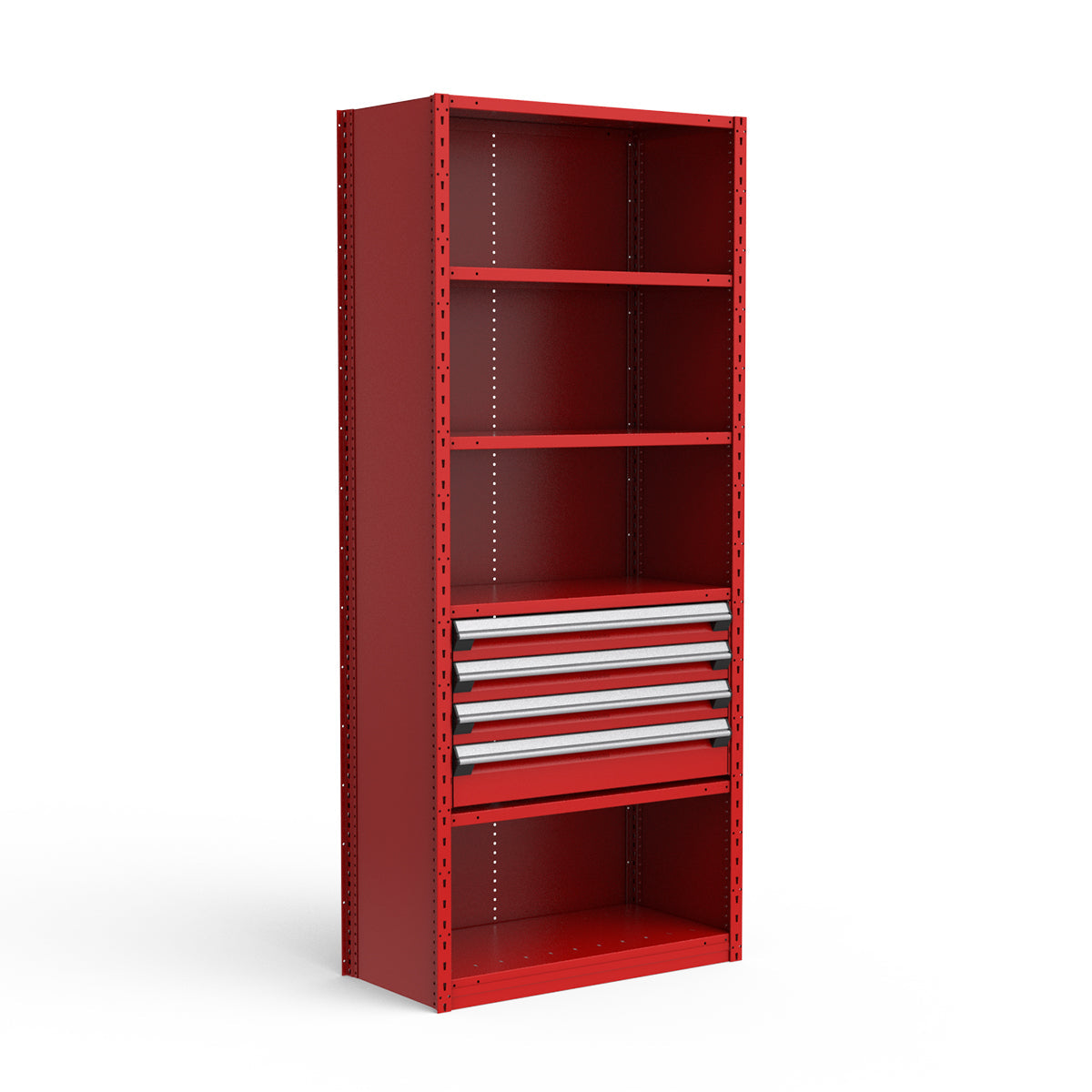 Shelving with Drawers - 18"H Drawer Bank - 4 drawers (Starter)