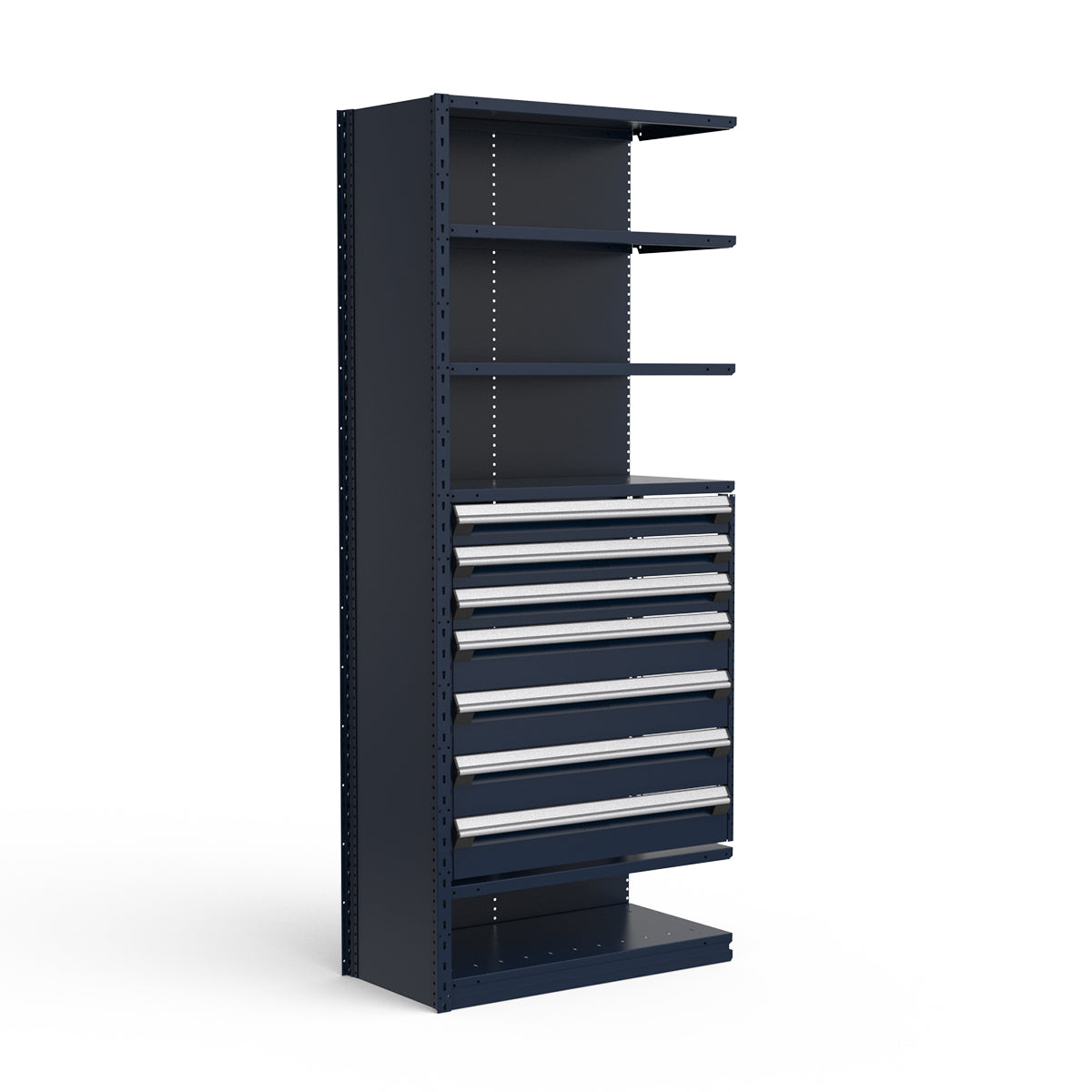 Shelving with Drawers - 36"H Drawer Bank - 7 drawers (Add-On)
