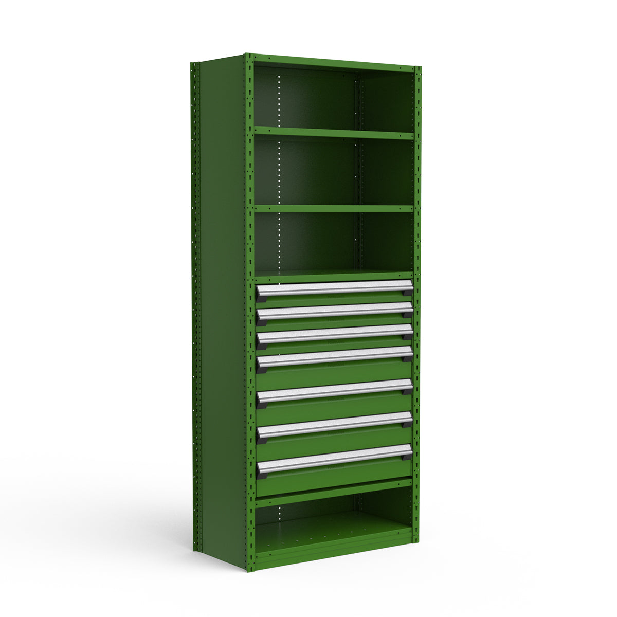 Shelving with Drawers - 36"H Drawer Bank - 7 drawers (Starter)