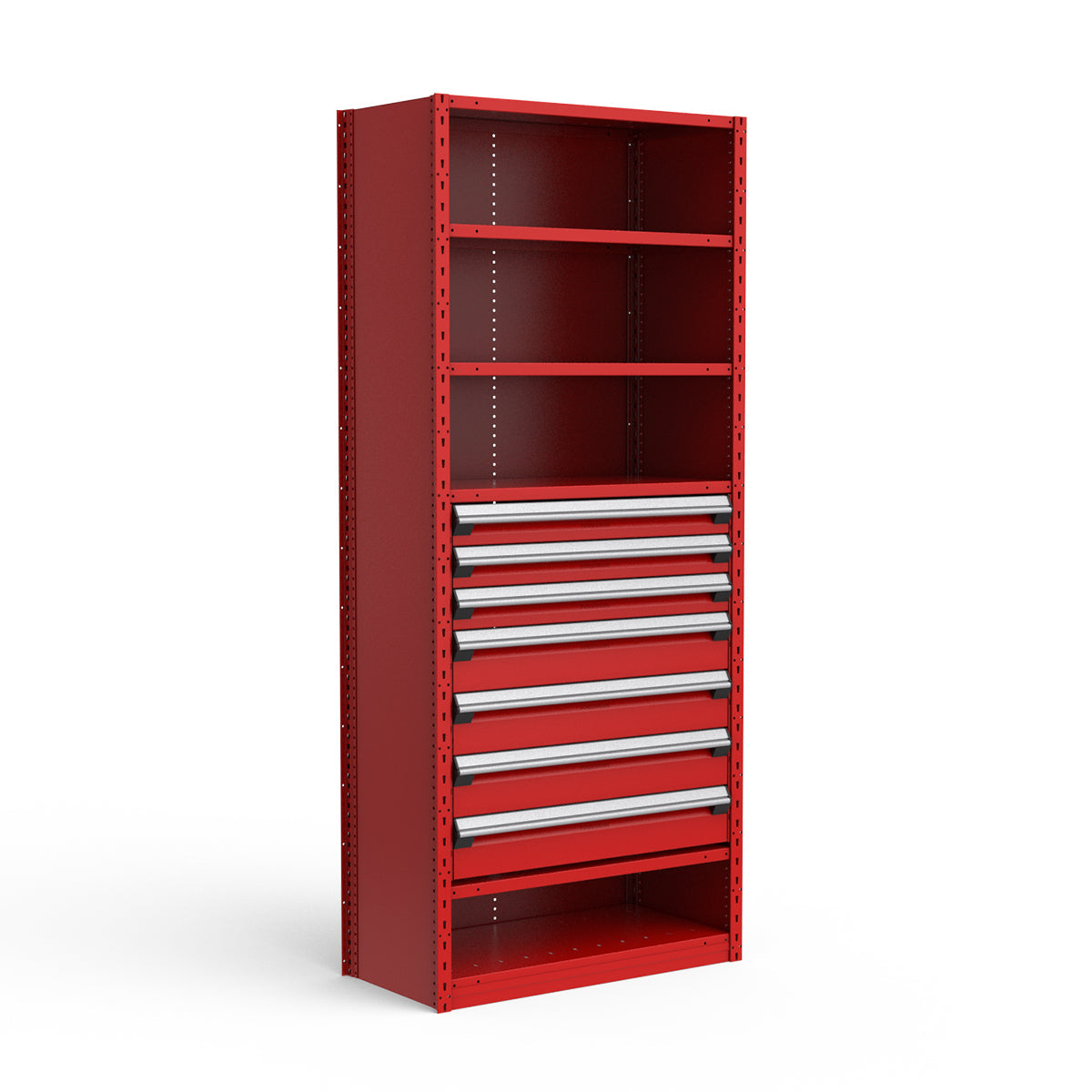 Shelving with Drawers - 36"H Drawer Bank - 7 drawers (Starter)