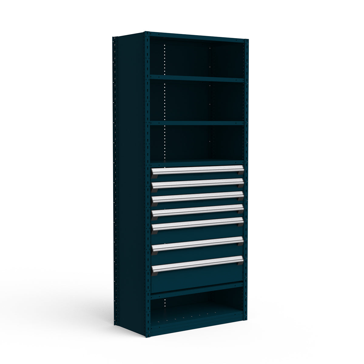 Shelving with Drawers - 36"H Drawer Bank - 7 drawers (Starter)