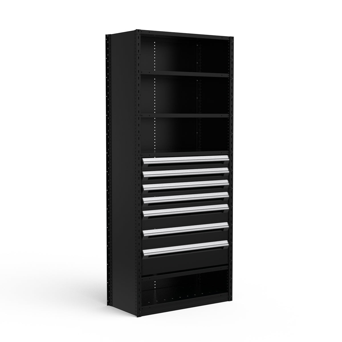 Shelving with Drawers - 36"H Drawer Bank - 7 drawers (Starter)