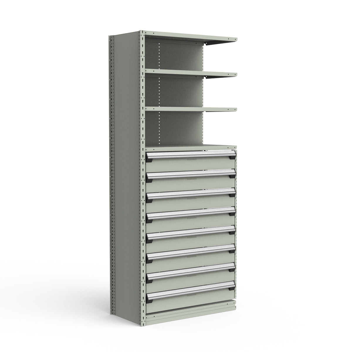 Shelving with Drawers - 48"H Drawer Bank - 8 drawers (Add-On)