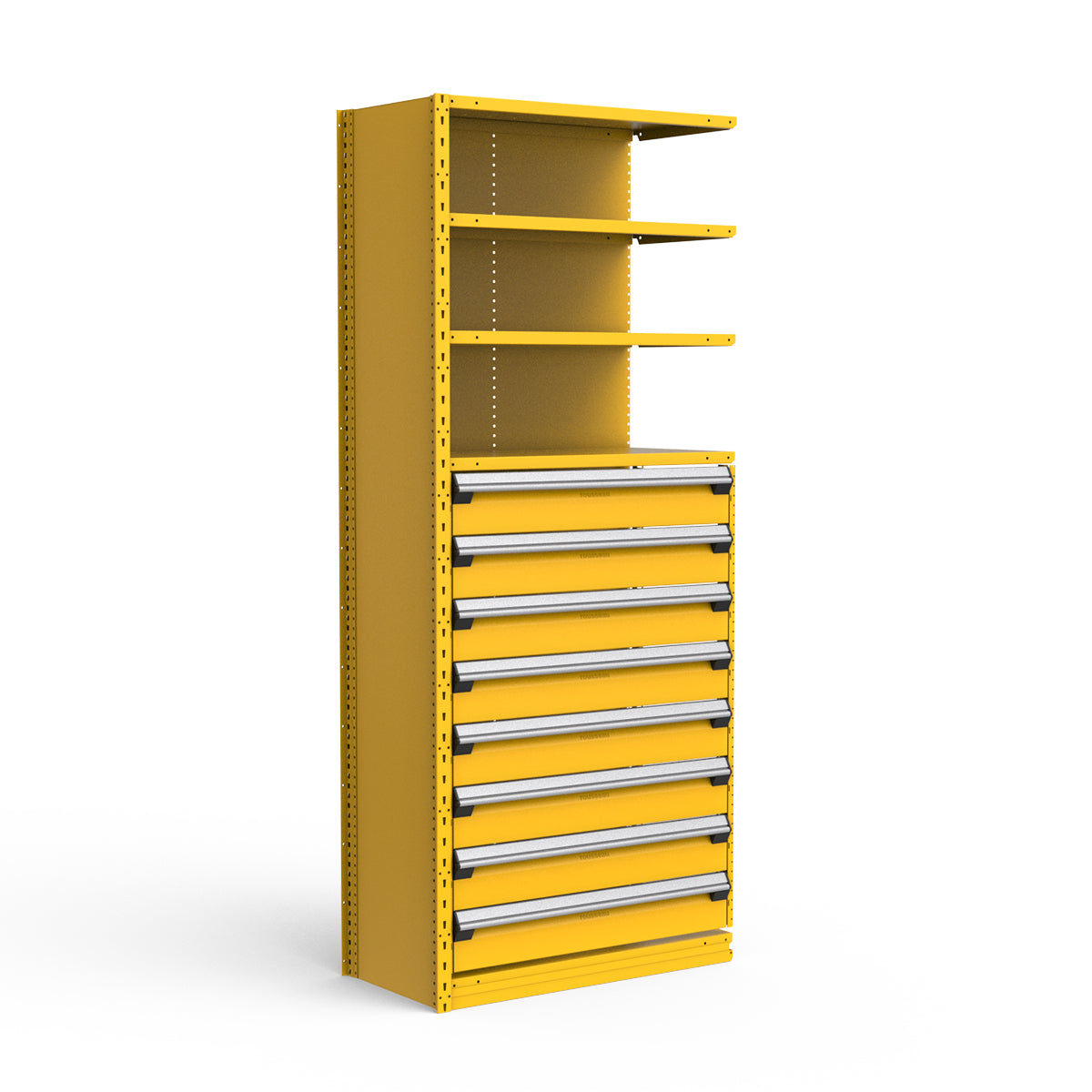 Shelving with Drawers - 48"H Drawer Bank - 8 drawers (Add-On)
