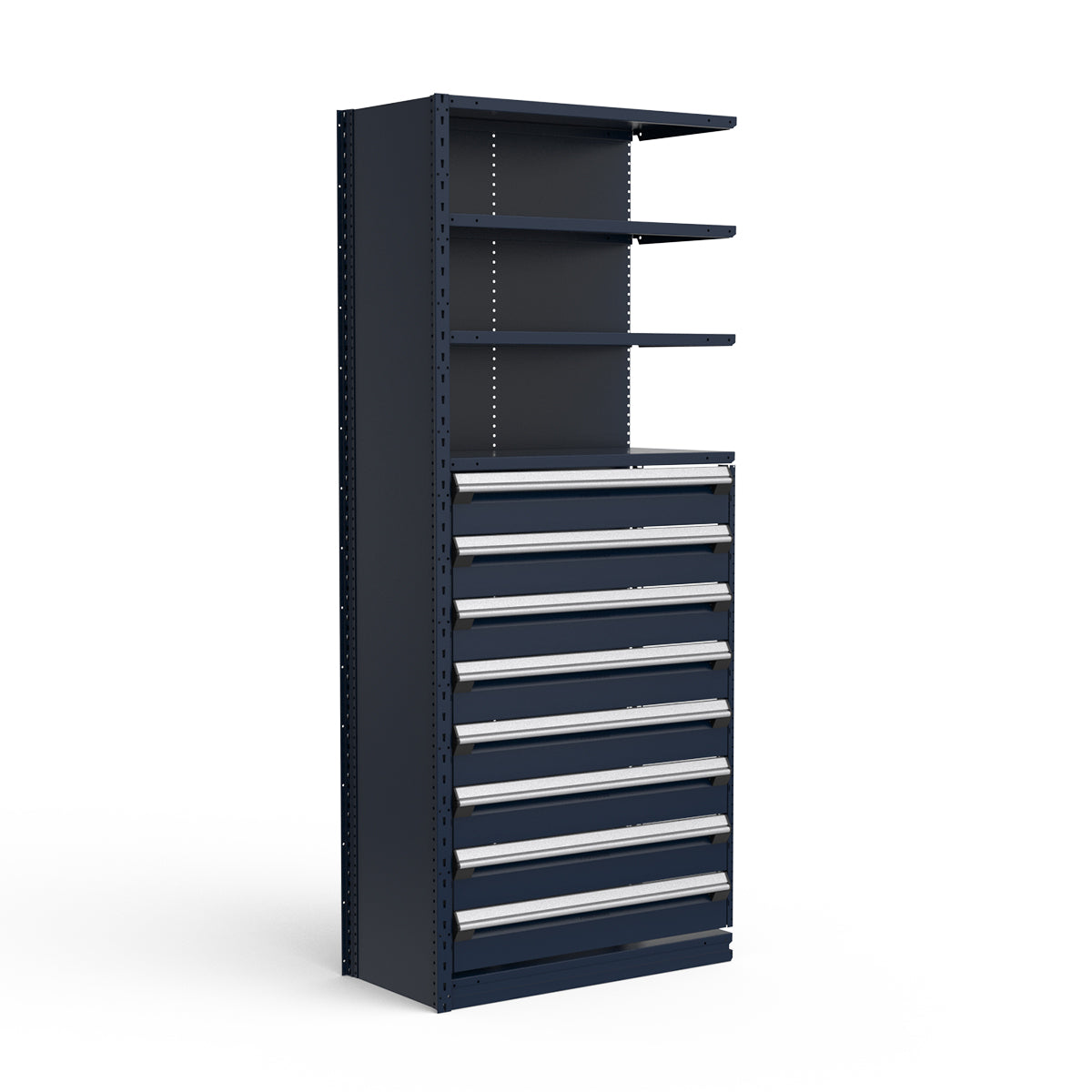 Shelving with Drawers - 48"H Drawer Bank - 8 drawers (Add-On)