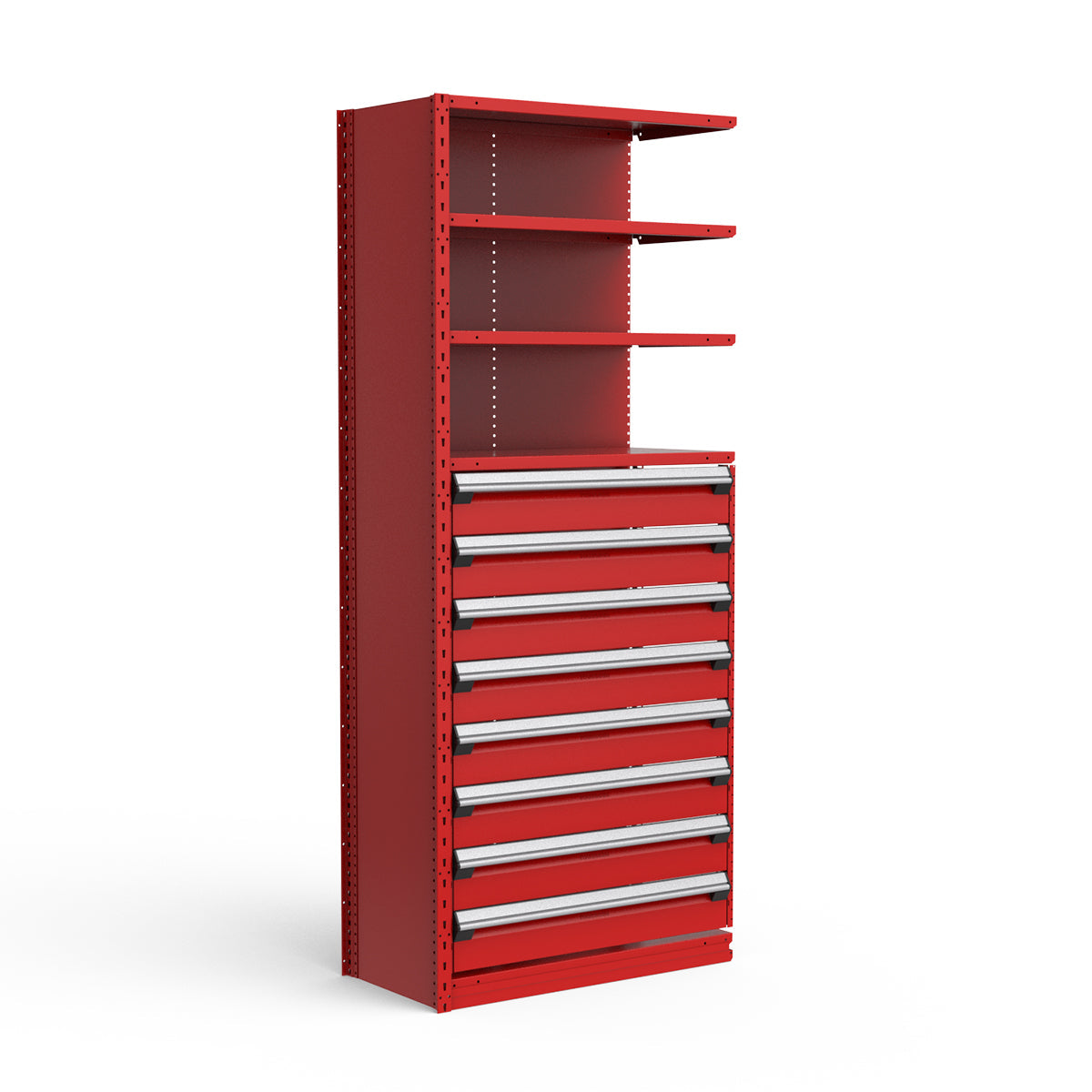 Shelving with Drawers - 48"H Drawer Bank - 8 drawers (Add-On)
