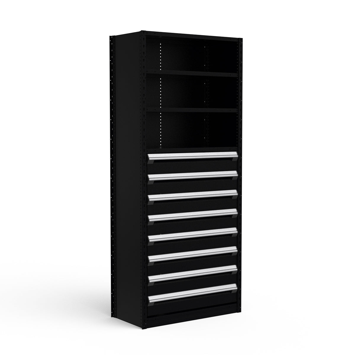Shelving with Drawers - 48"H Drawer Bank - 8 drawers (Starter)