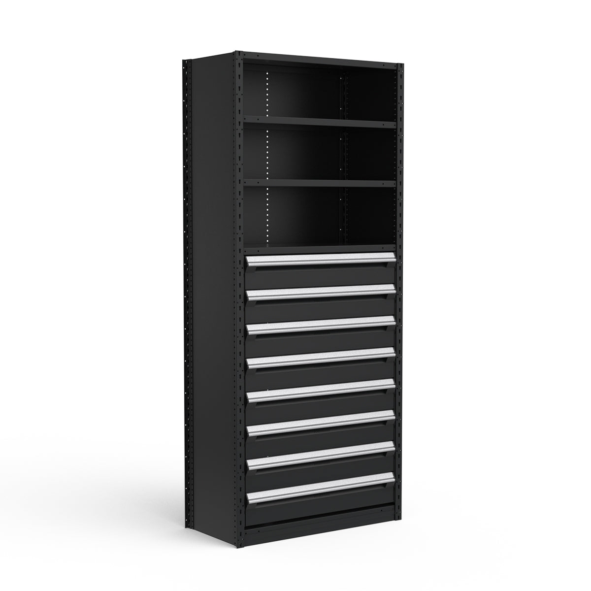 Shelving with Drawers - 48"H Drawer Bank - 8 drawers (Starter)