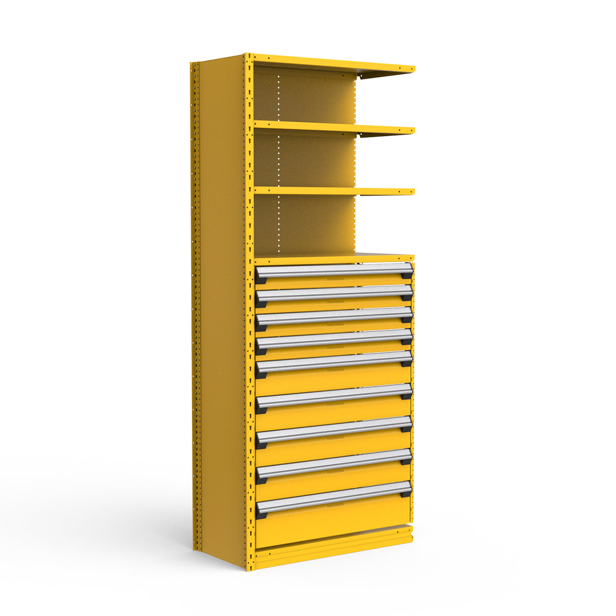 Shelving with Drawers - 48"H Drawer Bank - 9 drawers (Add-On)