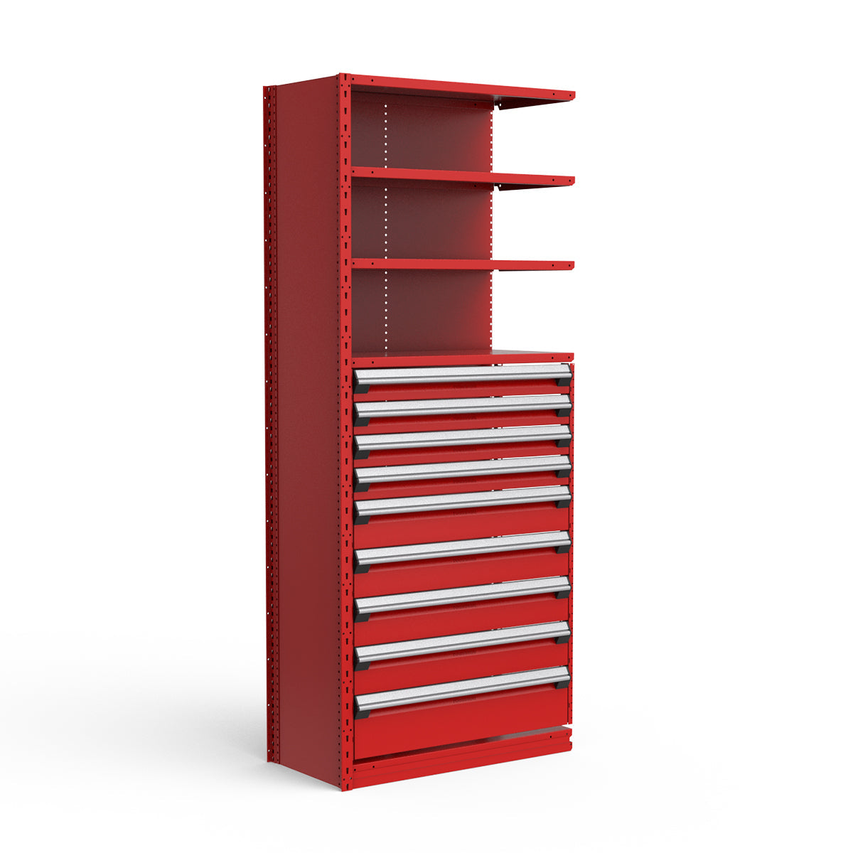 Shelving with Drawers - 48"H Drawer Bank - 9 drawers (Add-On)