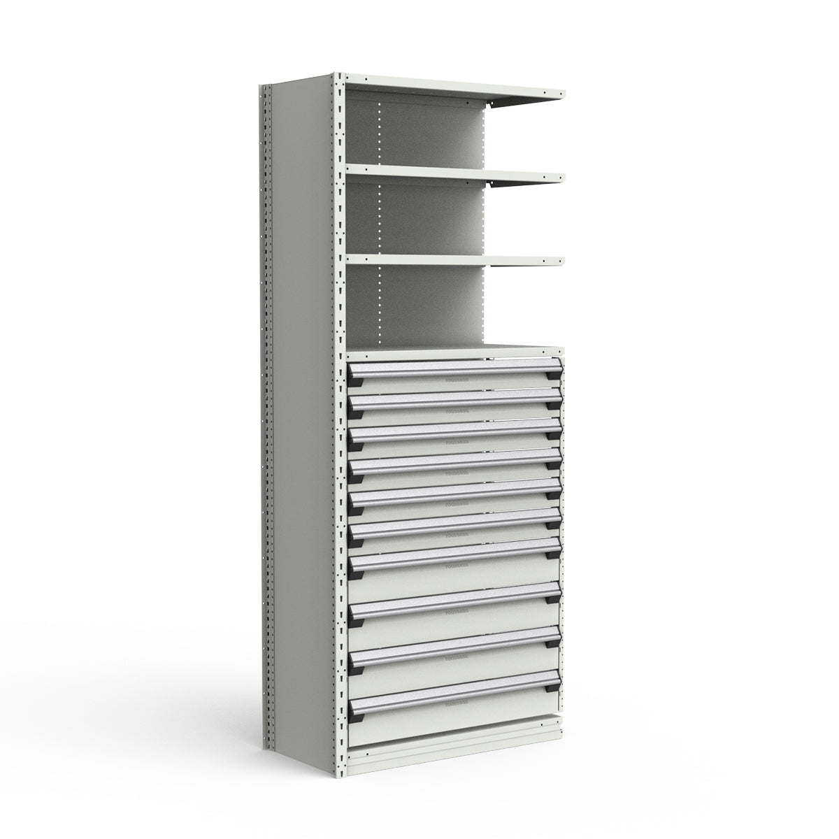Shelving with Drawers - 48"H Drawer Bank - 10 drawers (Add-On)