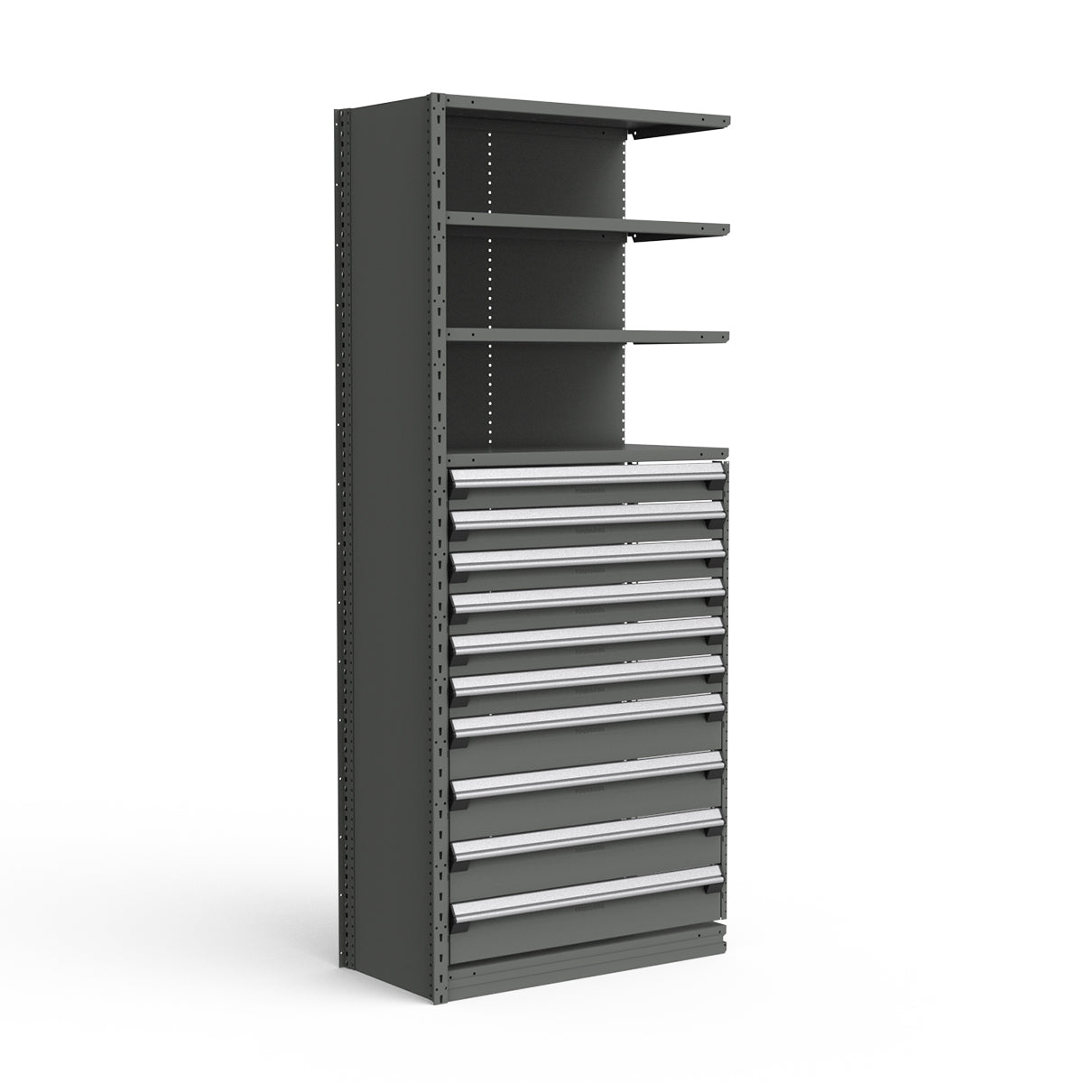Shelving with Drawers - 48"H Drawer Bank - 10 drawers (Add-On)