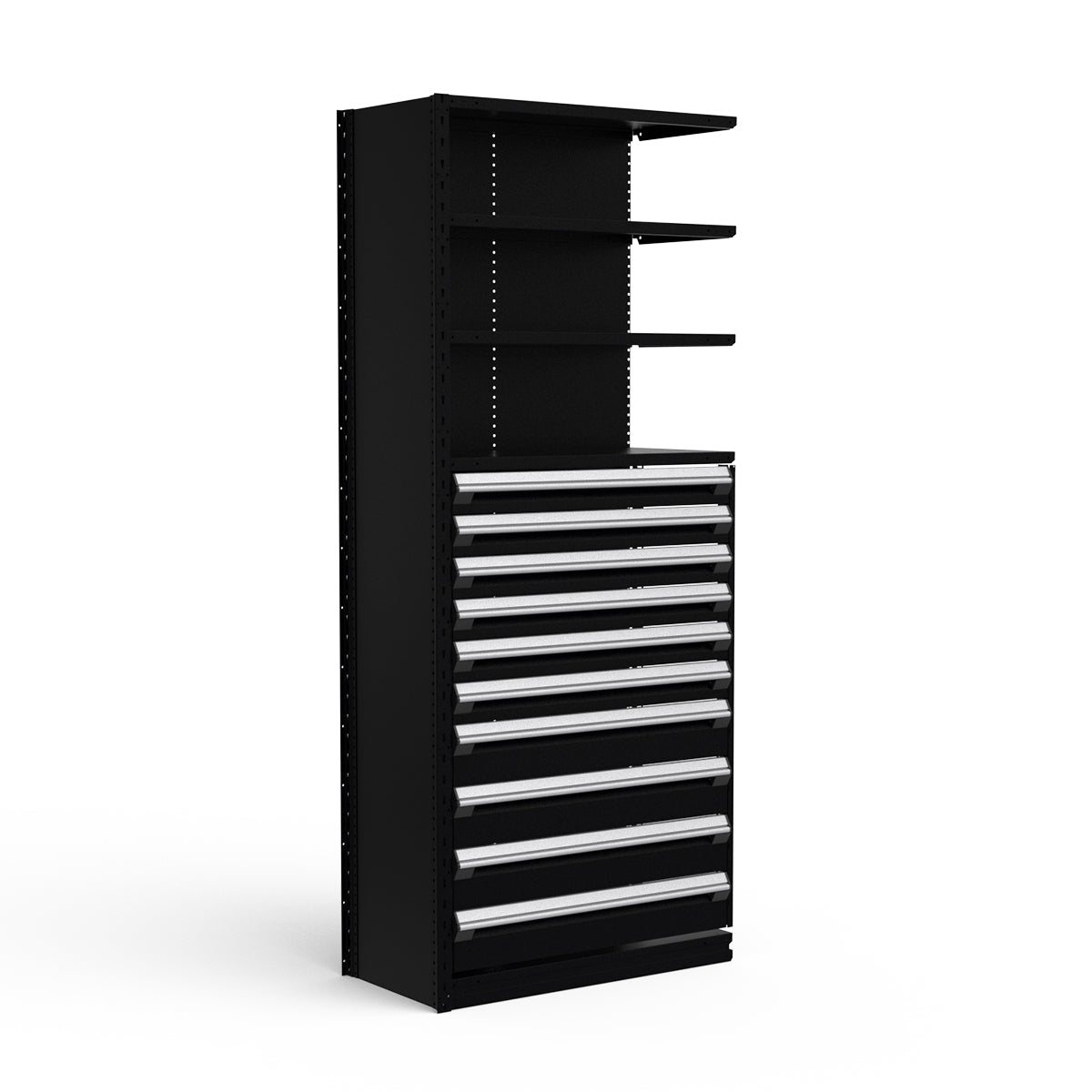 Shelving with Drawers - 48"H Drawer Bank - 10 drawers (Add-On)