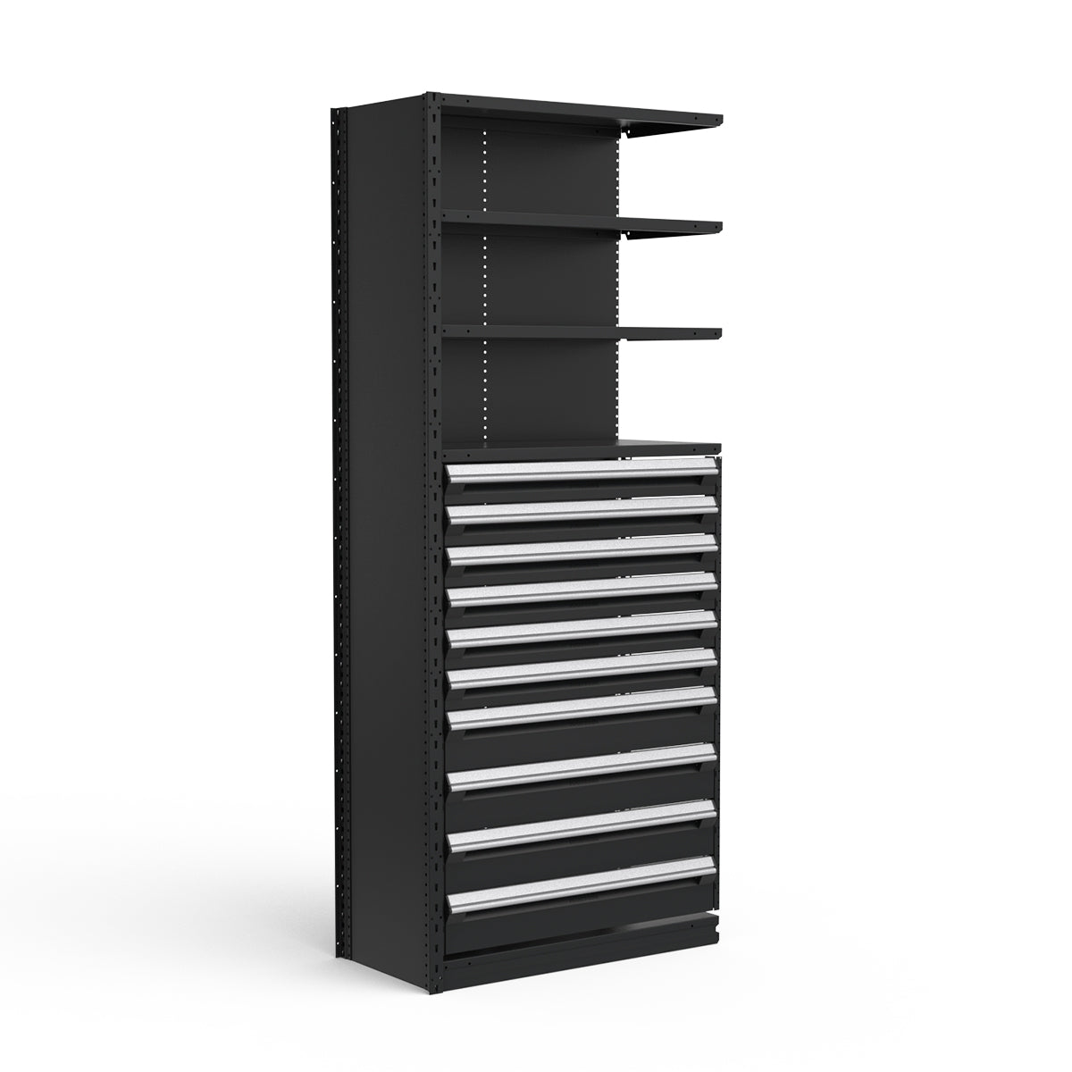 Shelving with Drawers - 48"H Drawer Bank - 10 drawers (Add-On)