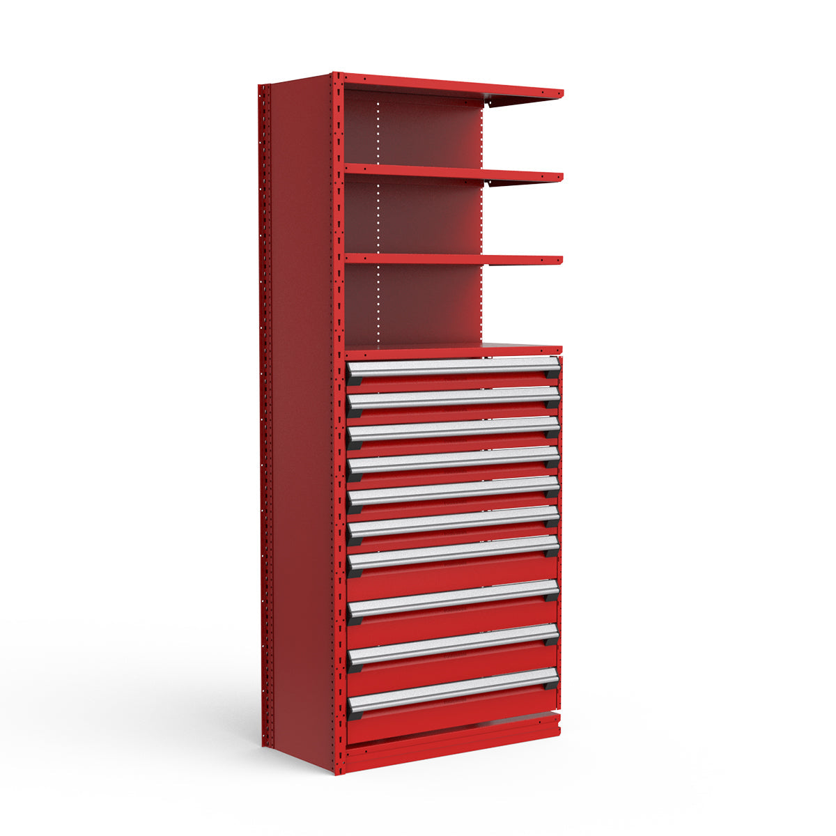 Shelving with Drawers - 48"H Drawer Bank - 10 drawers (Add-On)