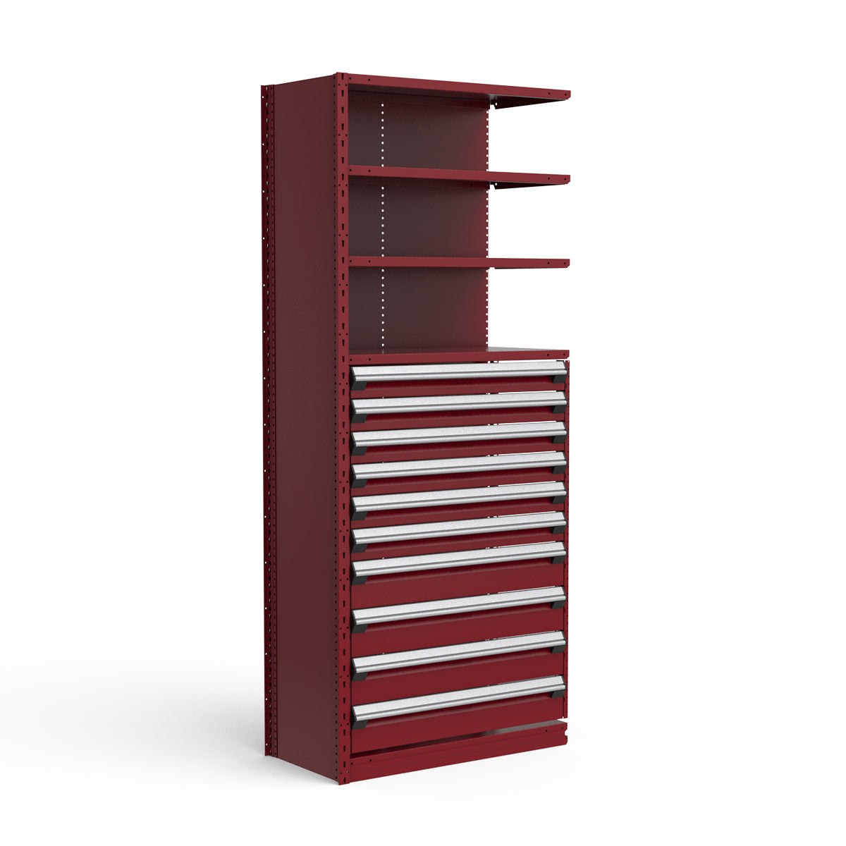Shelving with Drawers - 48"H Drawer Bank - 10 drawers (Add-On)