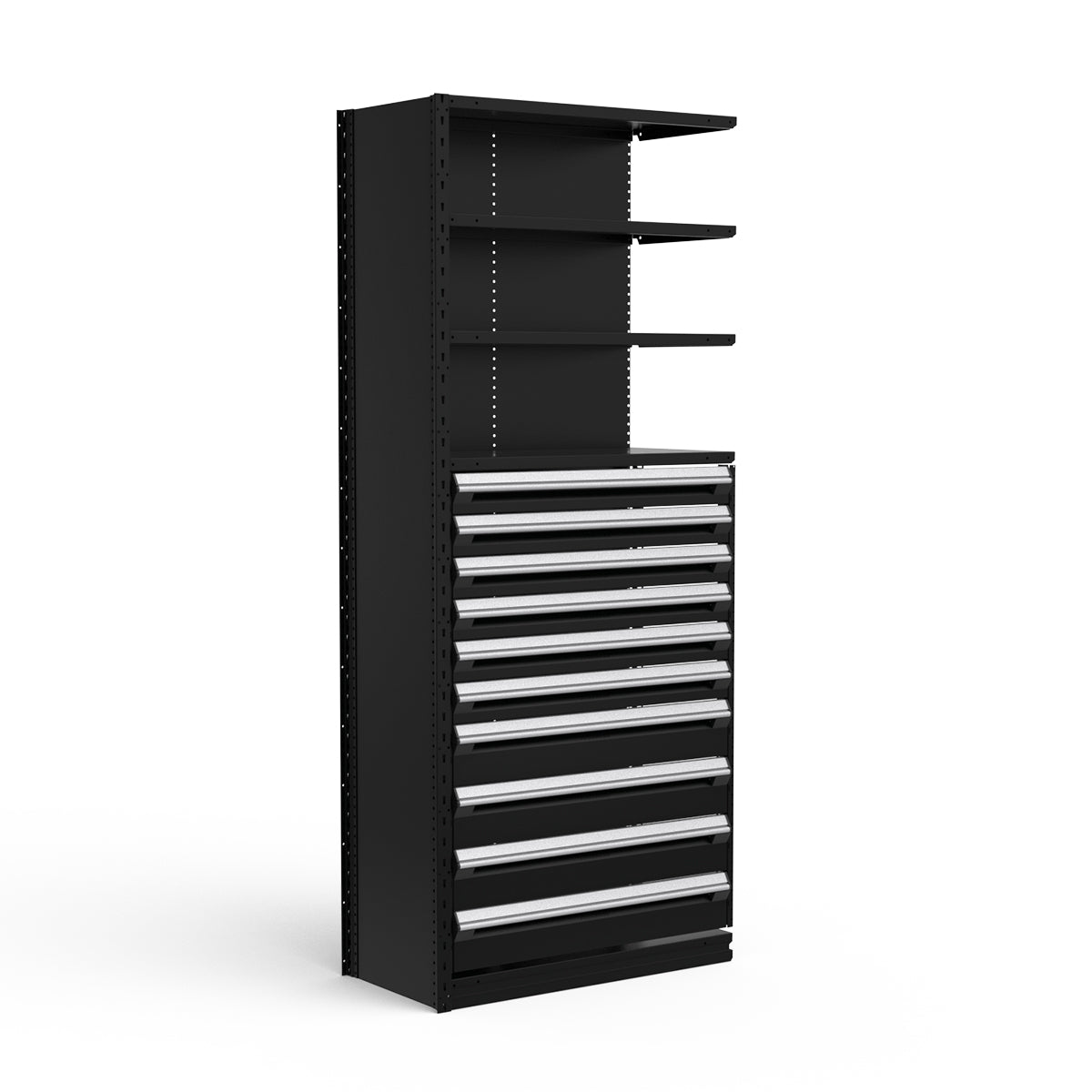 Shelving with Drawers - 48"H Drawer Bank - 10 drawers (Add-On)