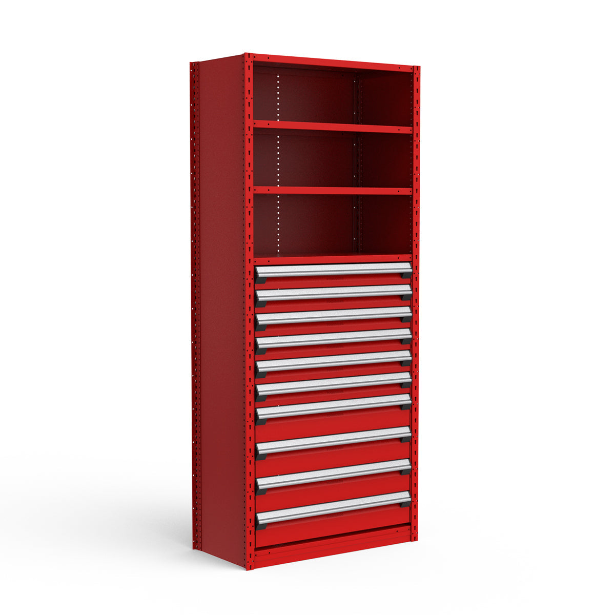 Shelving with Drawers - 48"H Drawer Bank - 10 drawers (Starter)