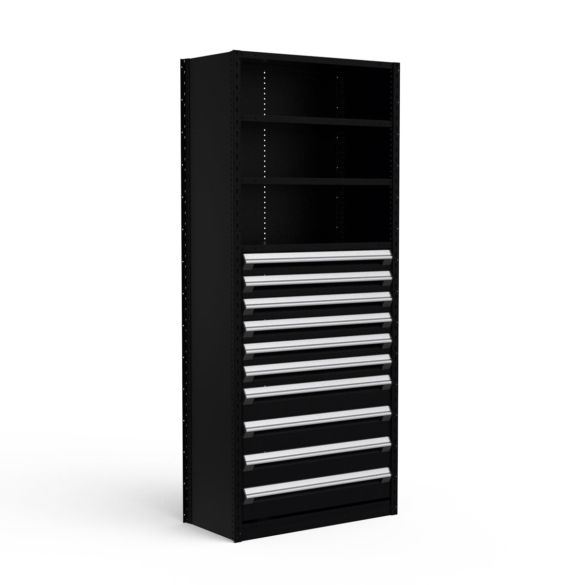 Shelving with Drawers - 48"H Drawer Bank - 10 drawers (Starter)