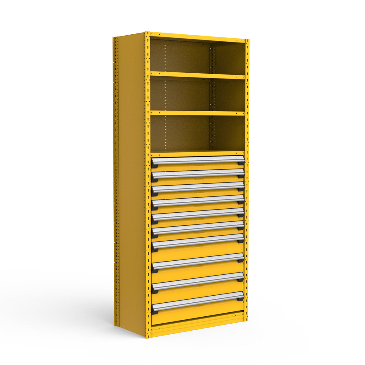 Shelving with Drawers - 48"H Drawer Bank - 10 drawers (Starter)