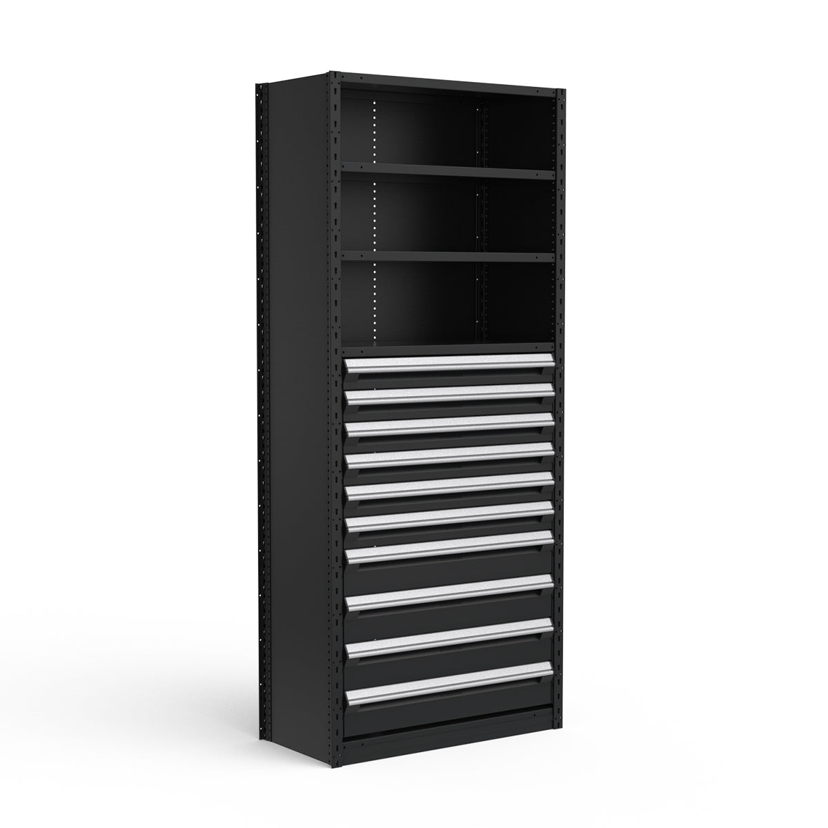 Shelving with Drawers - 48"H Drawer Bank - 10 drawers (Starter)