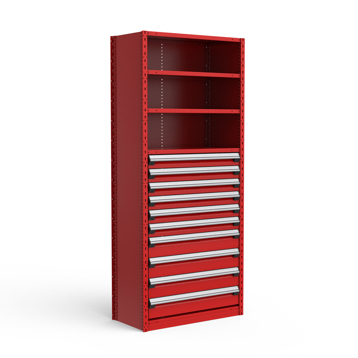 Shelving with Drawers - 48"H Drawer Bank - 10 drawers (Starter)