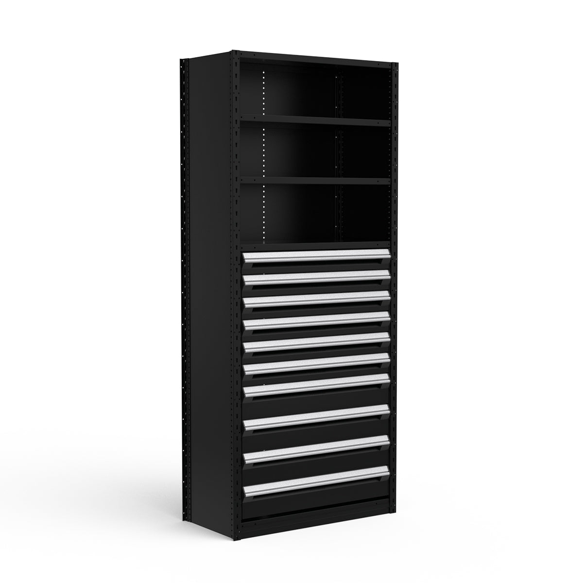 Shelving with Drawers - 48"H Drawer Bank - 10 drawers (Starter)