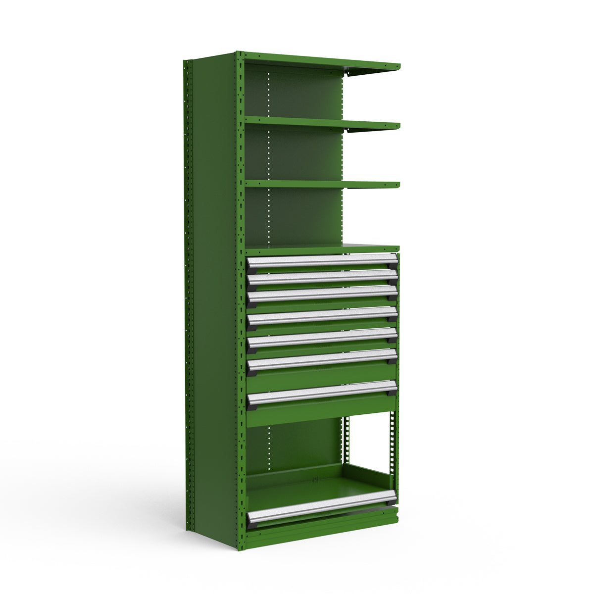 Shelving with Drawers - 48"H Drawer Bank - 7 drawers (Add-On)