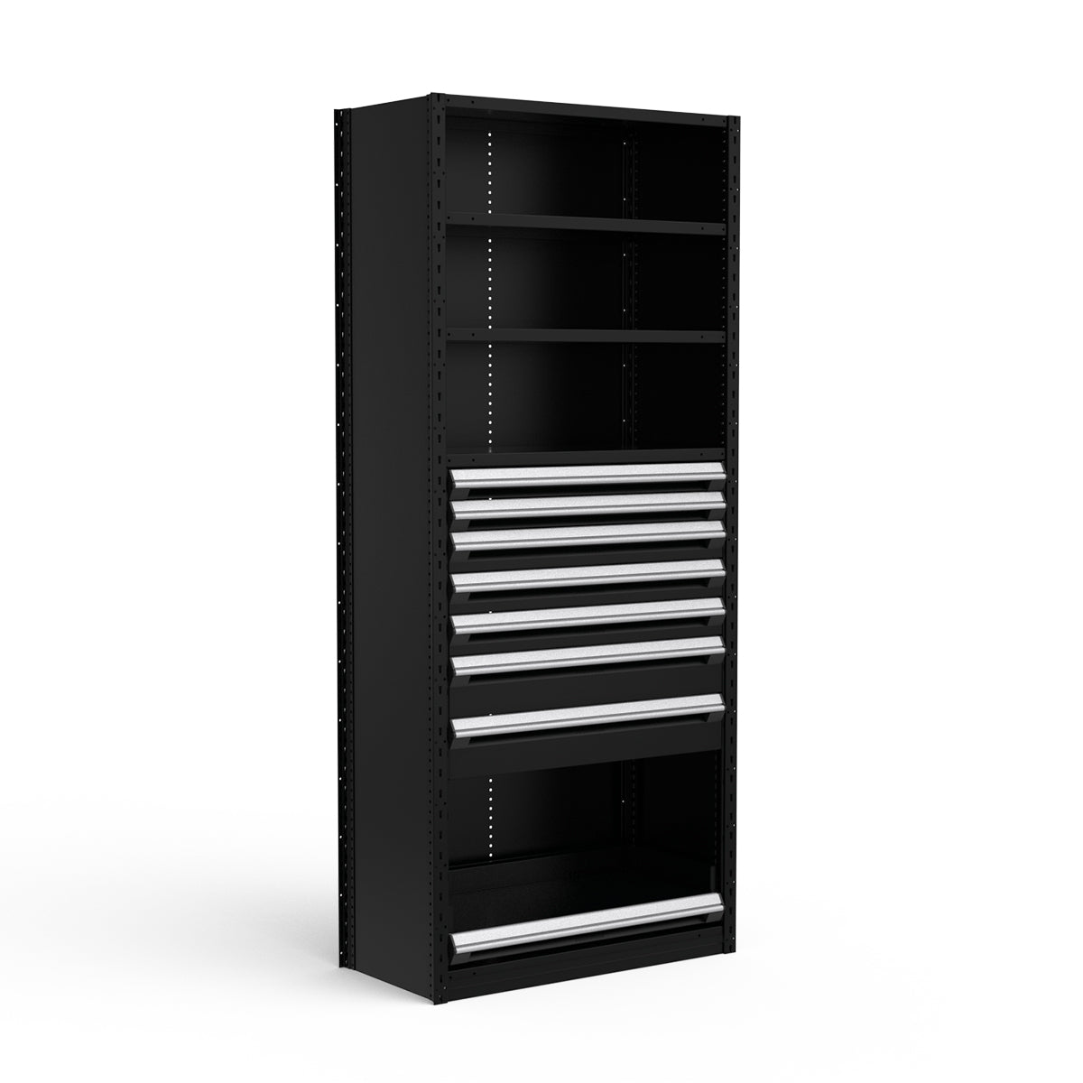 Shelving with Drawers - 48"H Drawer Bank - 7 drawers (Starter)