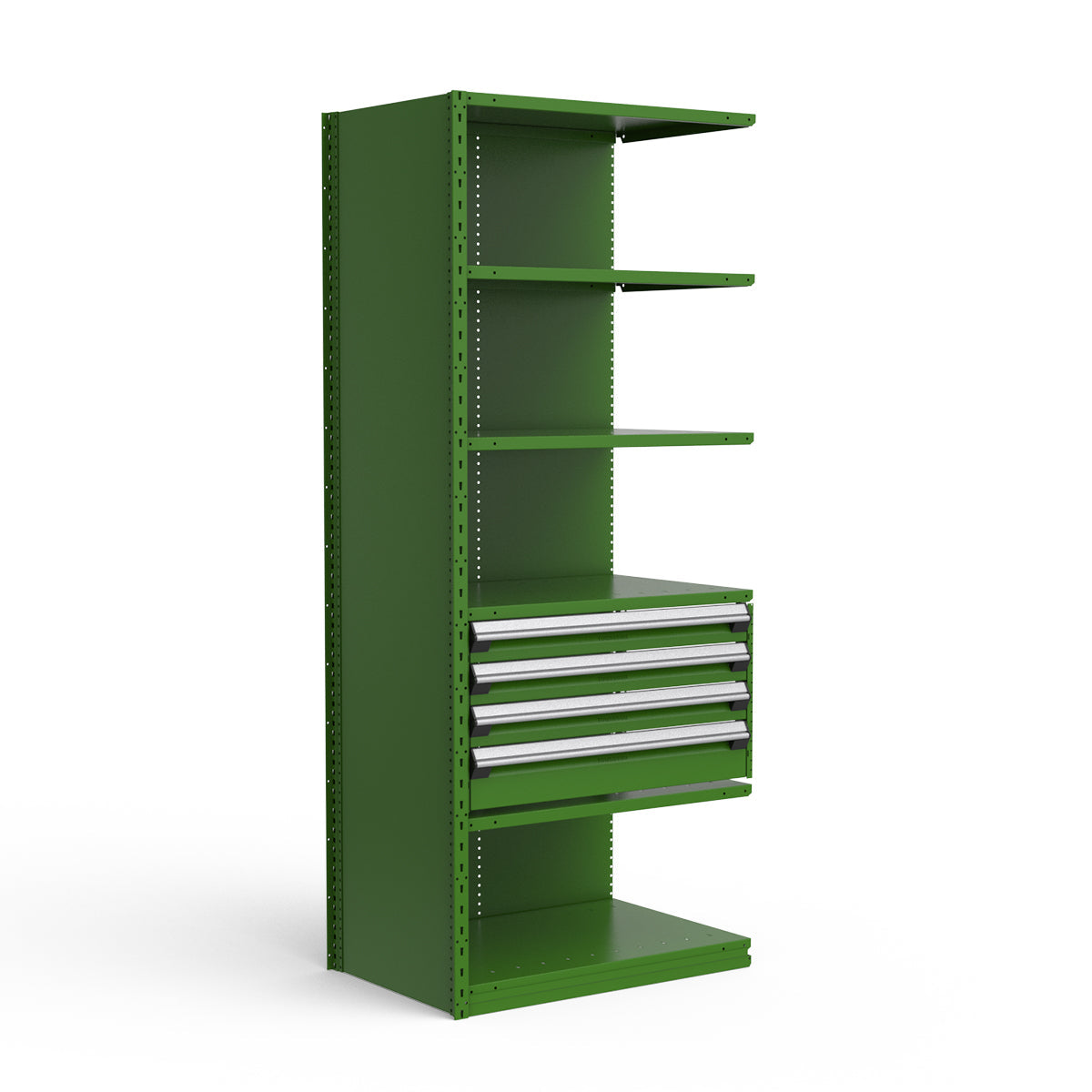 Shelving with Drawers - 18"H Drawer Bank - 4 drawers (Add-On)