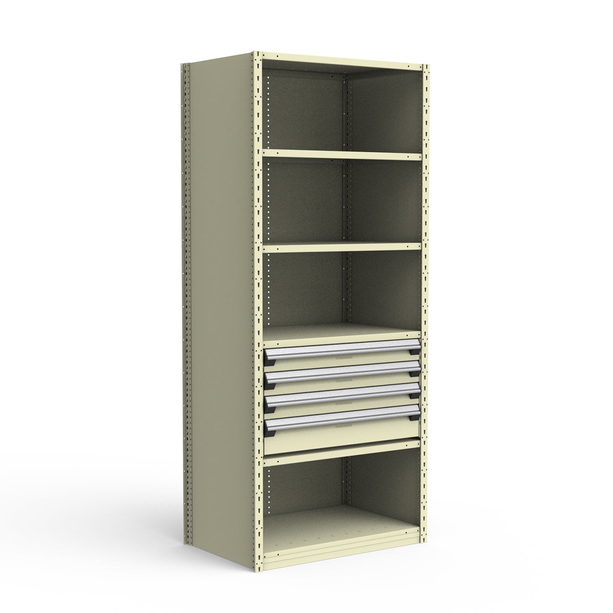 Shelving with Drawers - 18"H Drawer Bank - 4 drawers (Starter)