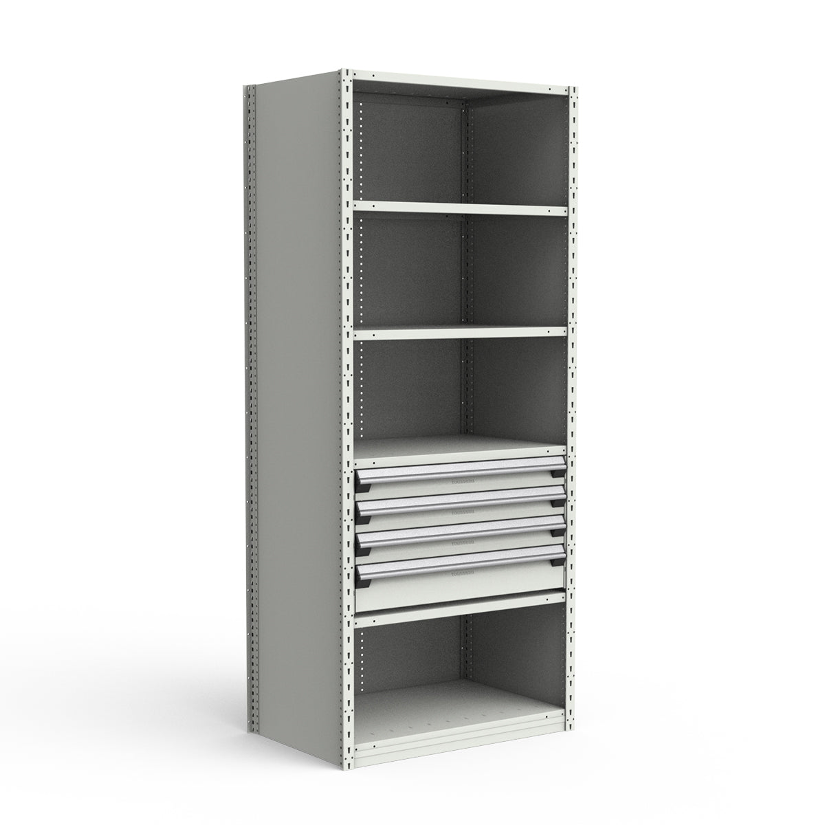 Shelving with Drawers - 18"H Drawer Bank - 4 drawers (Starter)