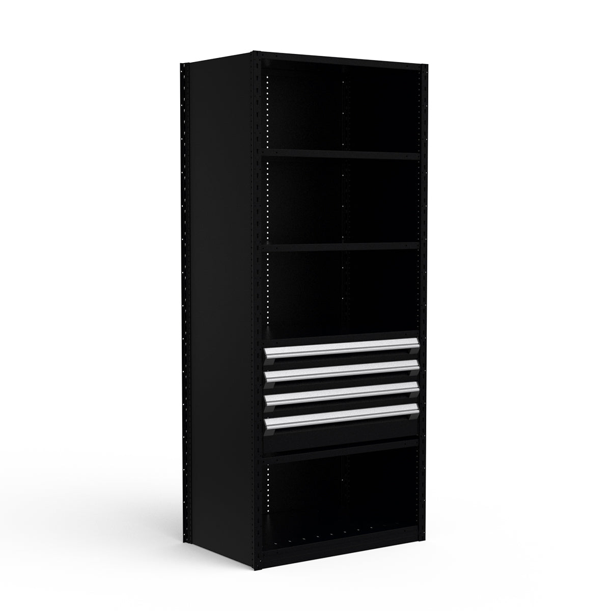 Shelving with Drawers - 18"H Drawer Bank - 4 drawers (Starter)